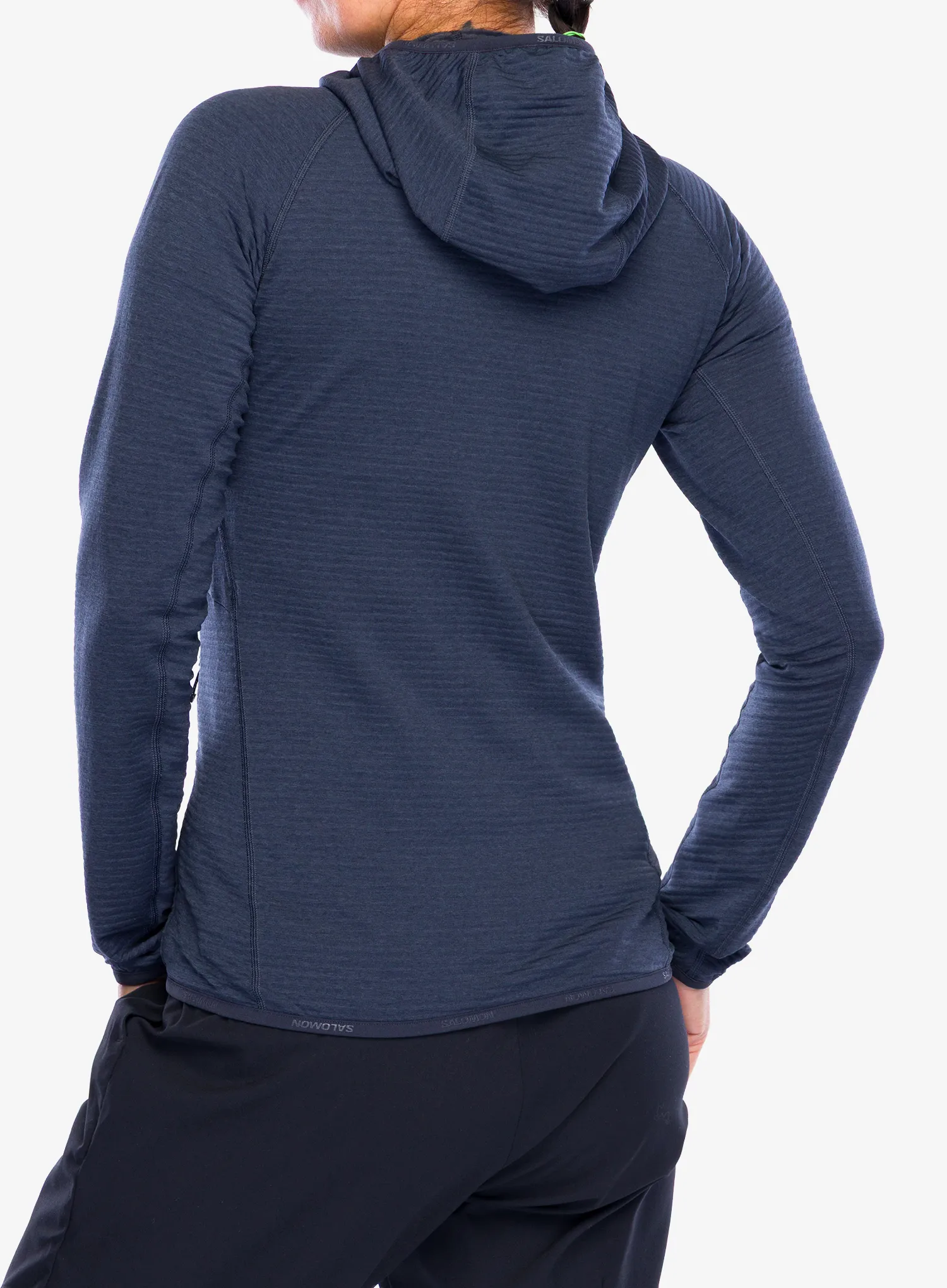 Dukserica s kapuljačom ženska Salomon Essential Lightwarm Hoodie - blue nights