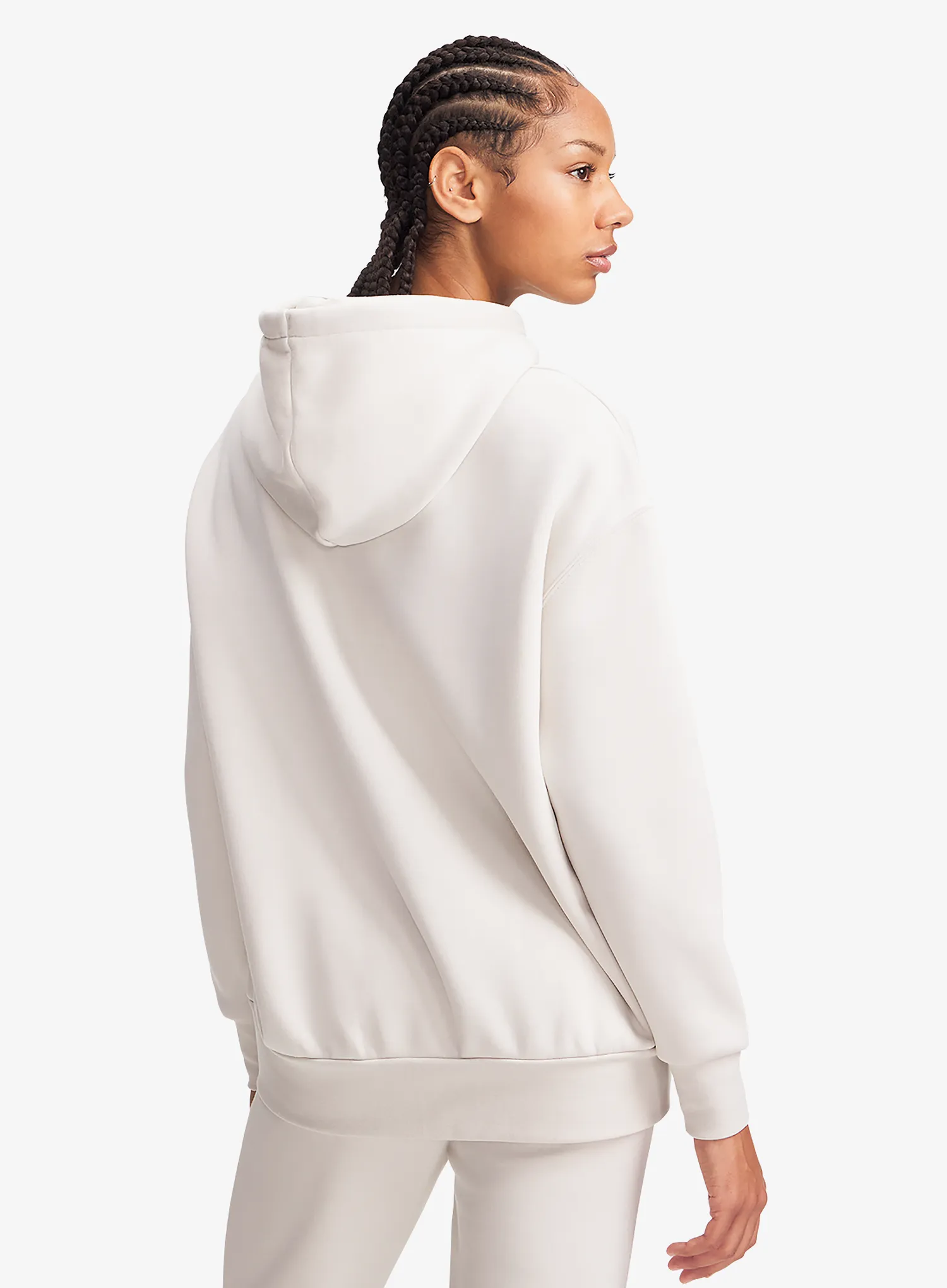 Dukserica s kapuljačom ženska Under Armour Icon Fleece OS Hoodie - summit white/white