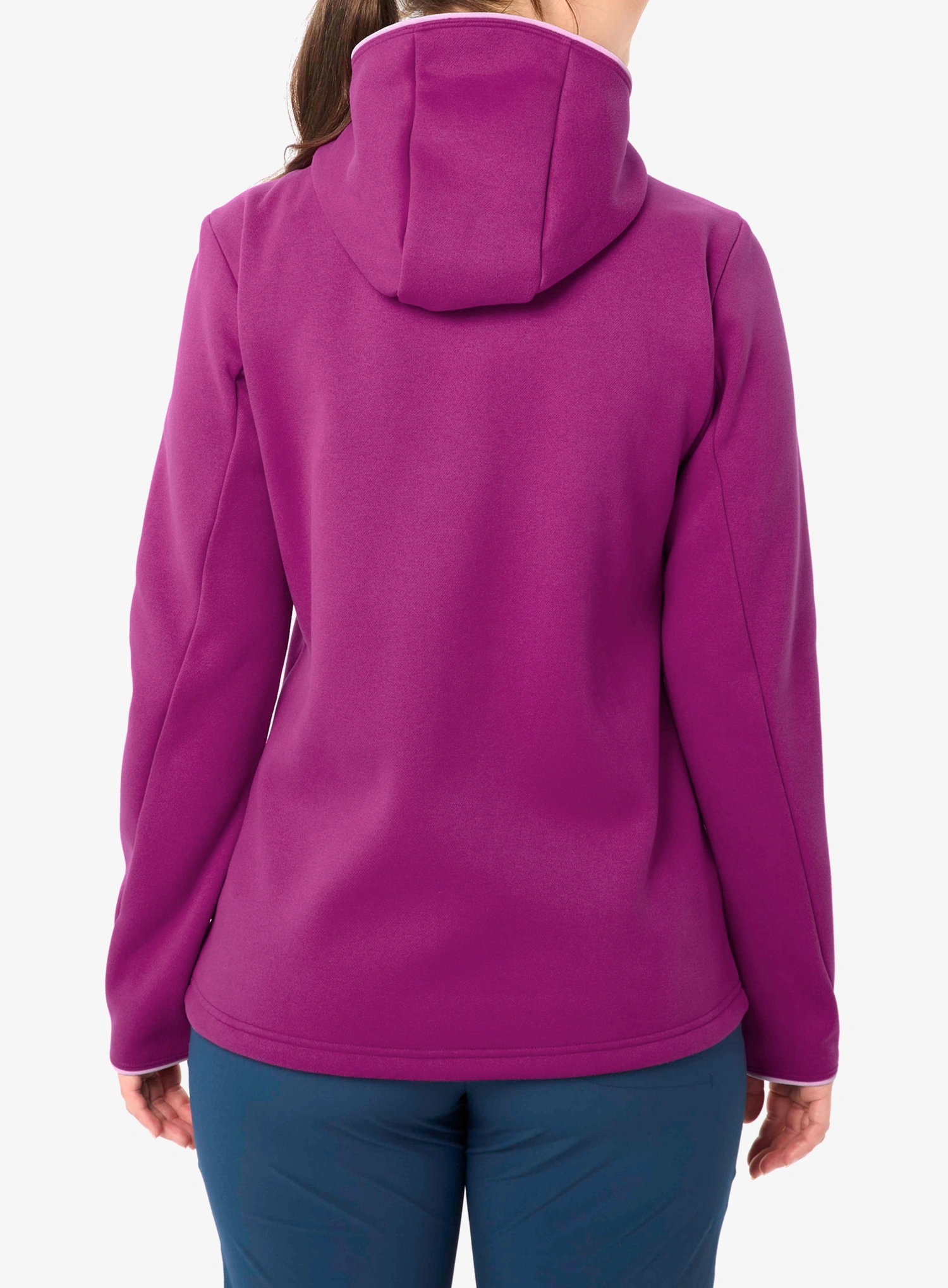 Dukserica s kapuljačom ženska Vaude Idris Fleece Hoody - pink orchid