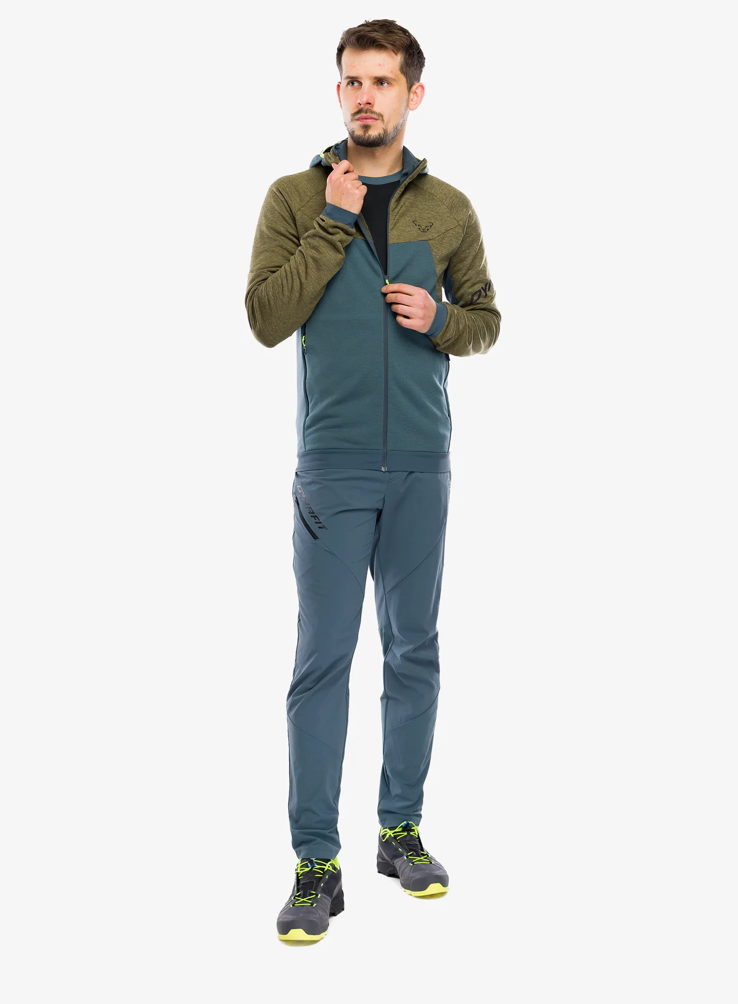 Majica s kapuljačom Dynafit Tour Wool Thermal Hoody - military green