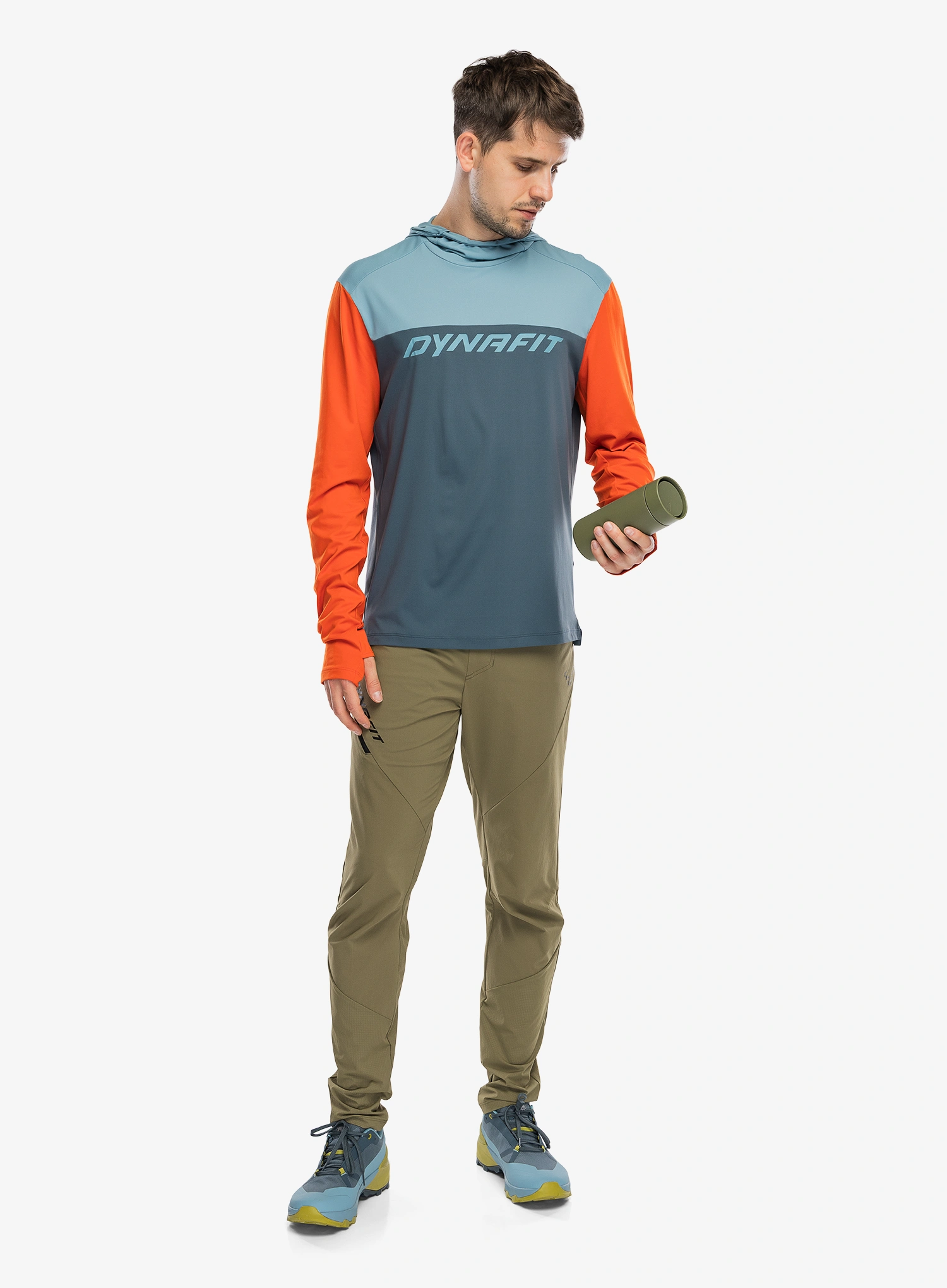 Majica s kapuljačom Dynafit Traverse Sun Hoody - cinder