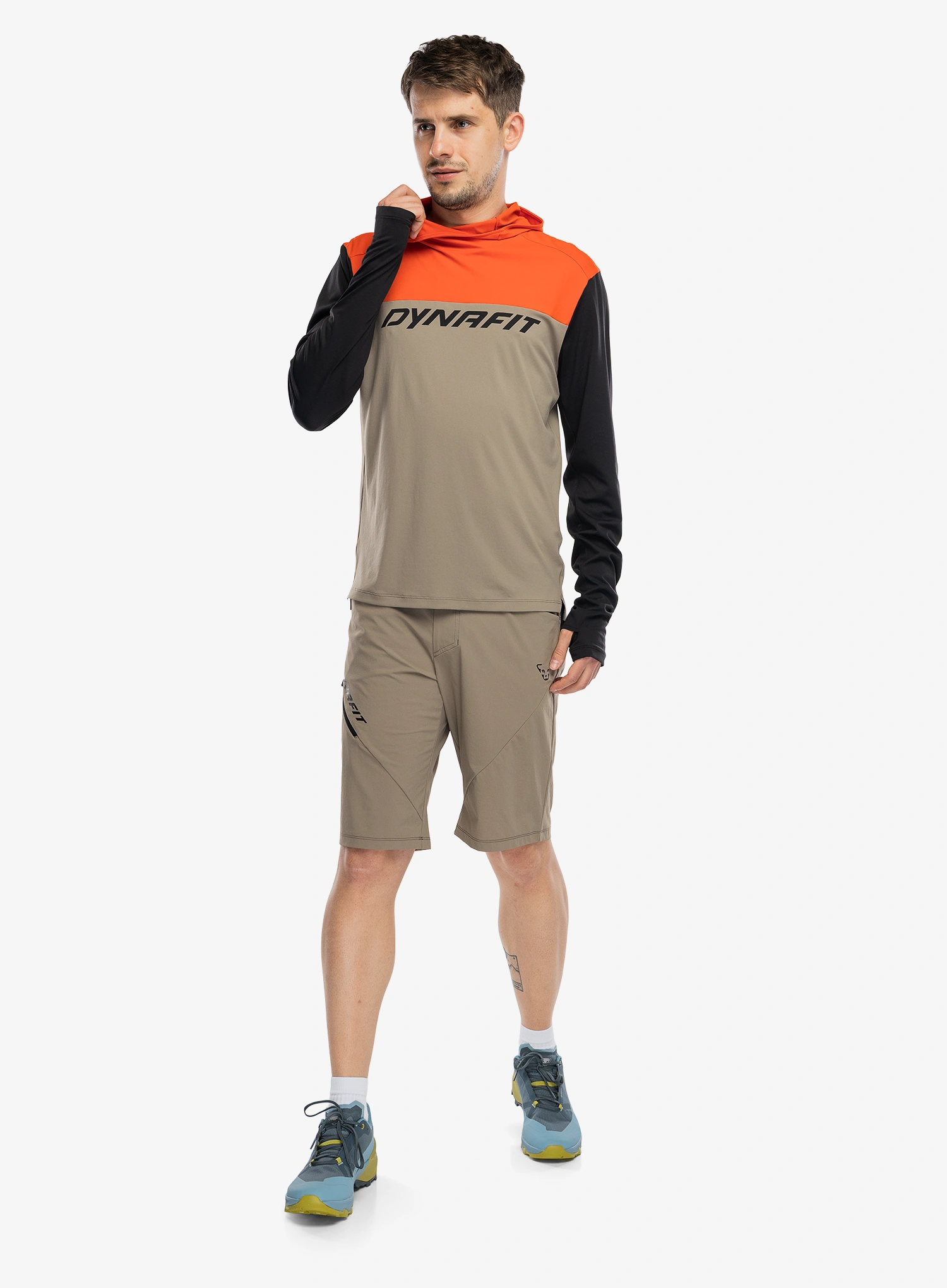 Majica s kapuljačom Dynafit Traverse Sun Hoody - fallen rock