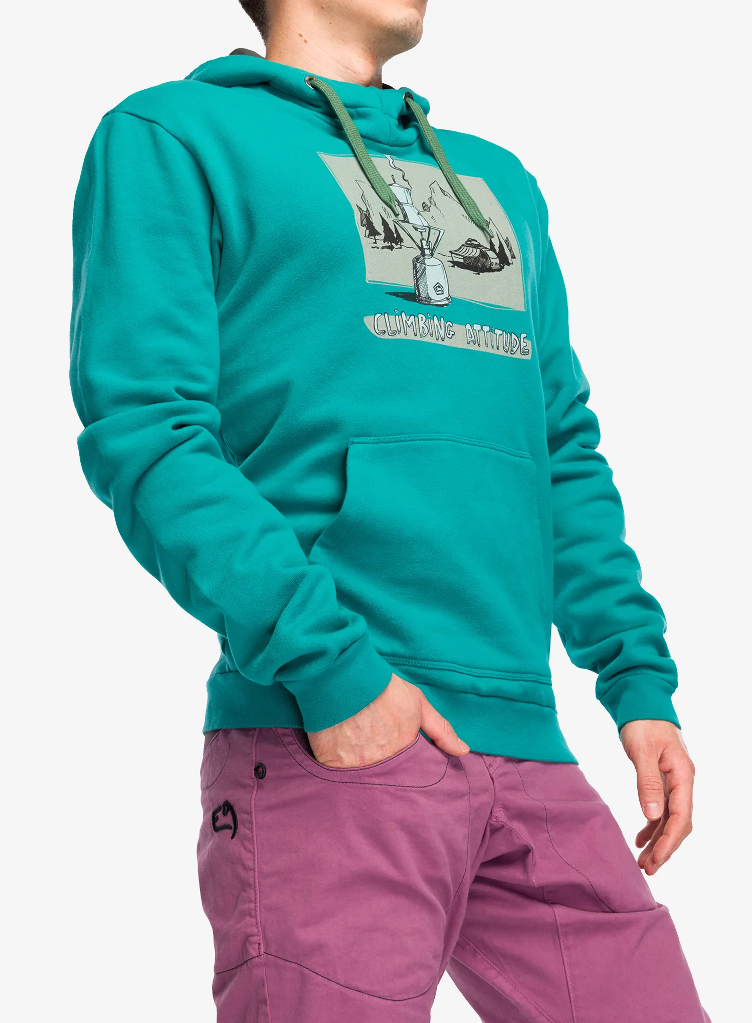 Majica s kapuljačom E9 Hood - cerulean