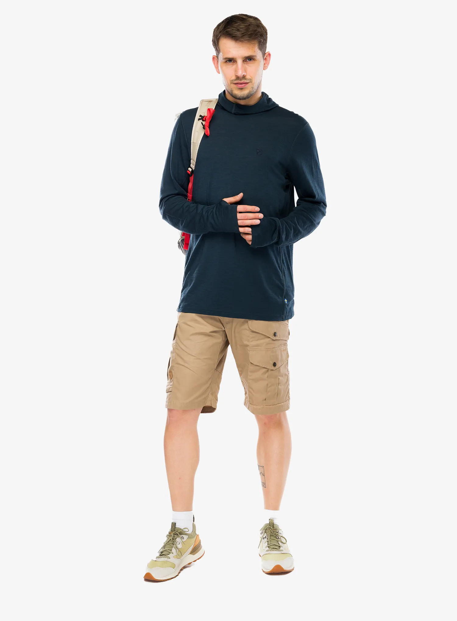 Majica s kapuljačom Fjallraven Abisko Wool Hoodie - dark navy