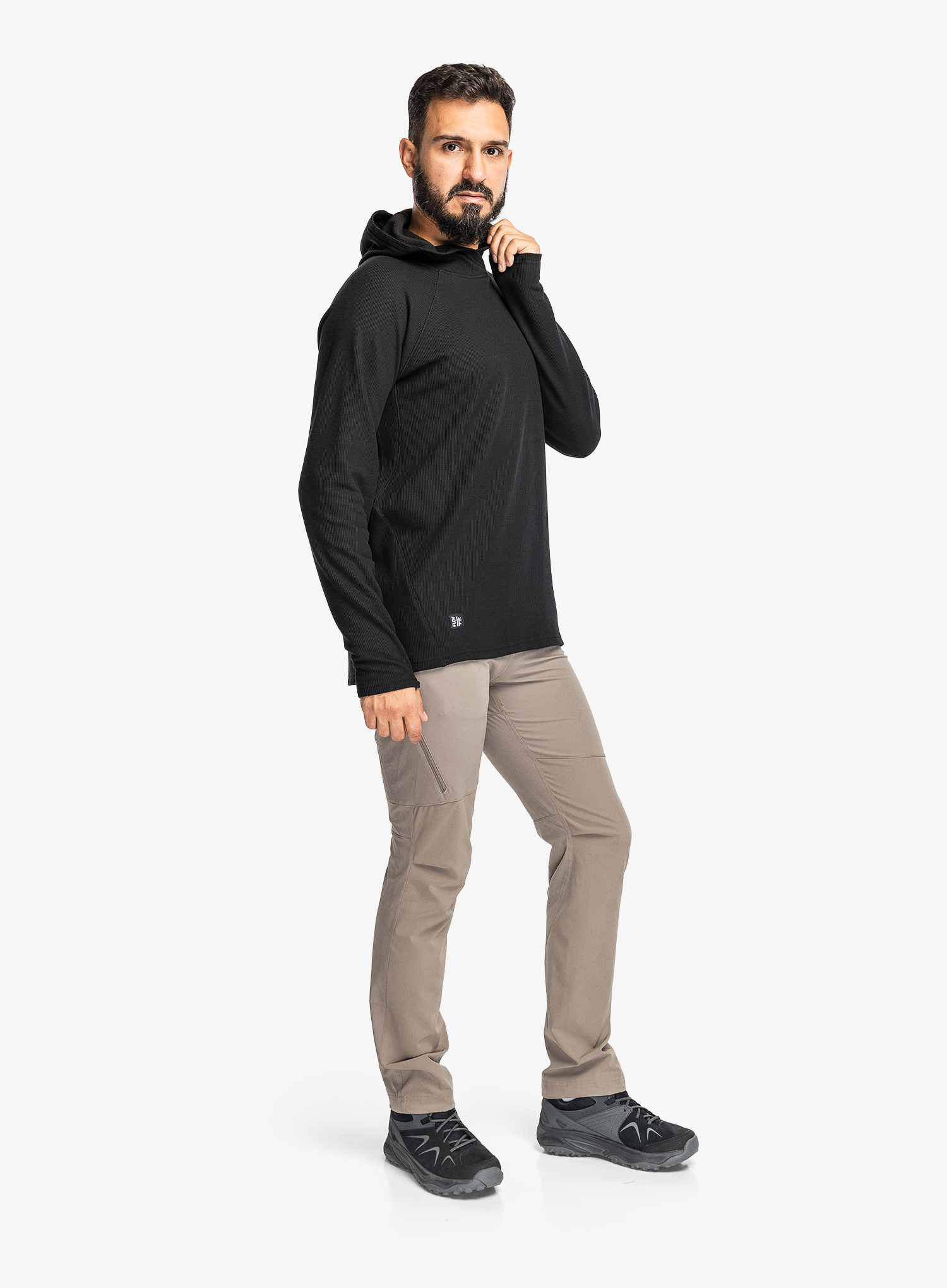 Majica s kapuljačom Flov Nomad - black