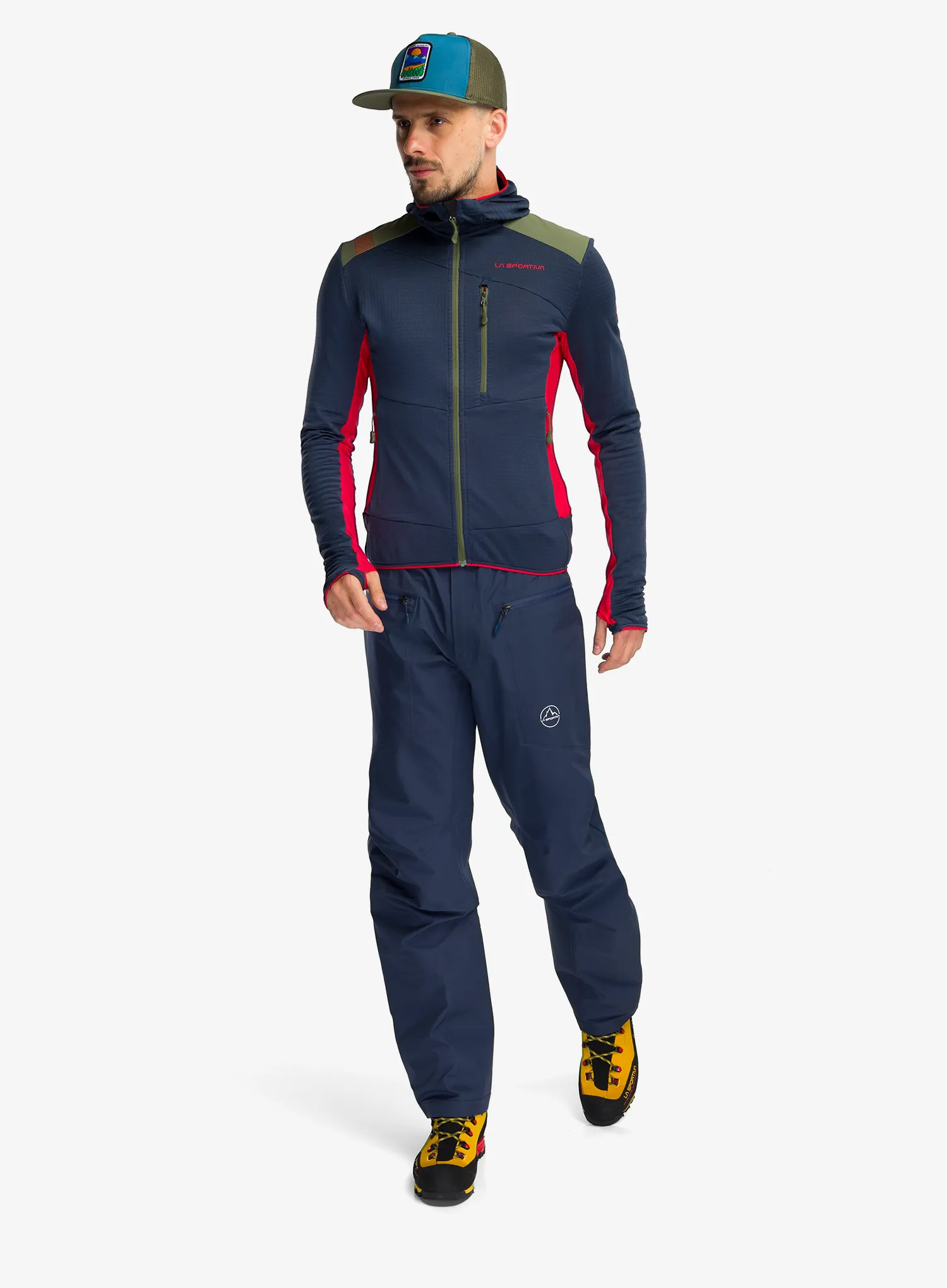Majica s kapuljačom La Sportiva Aequilibrium Thermal Hoody - night sky/mountain red