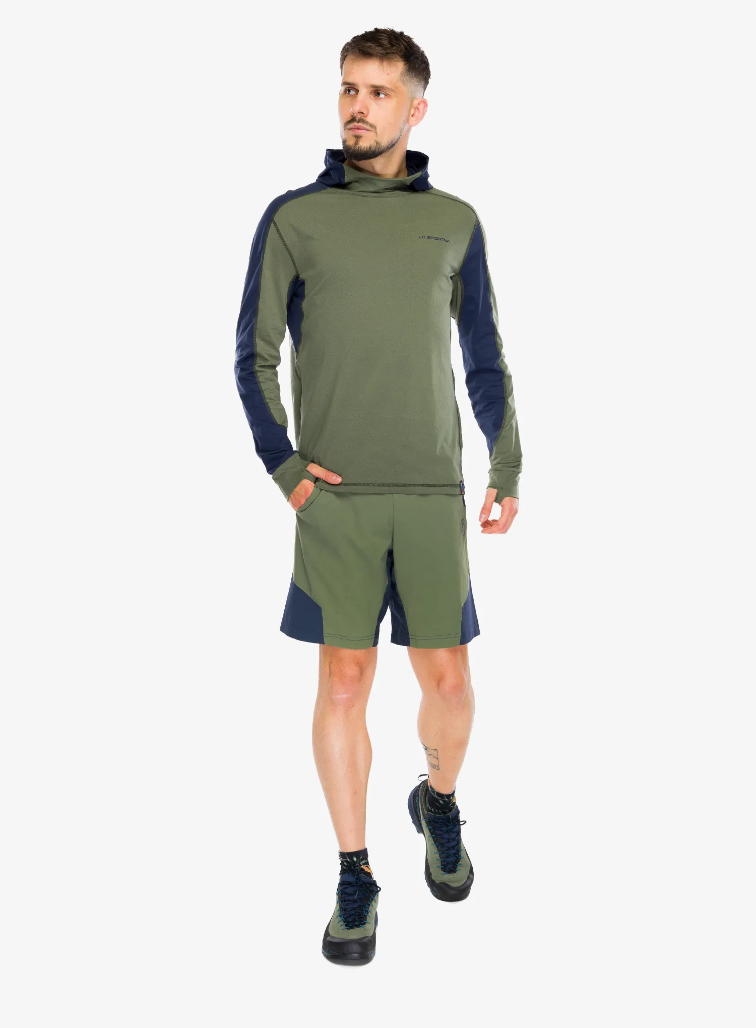 Majica s kapuljačom La Sportiva Cloud Shadow Sun Hoody - cypress/night sky