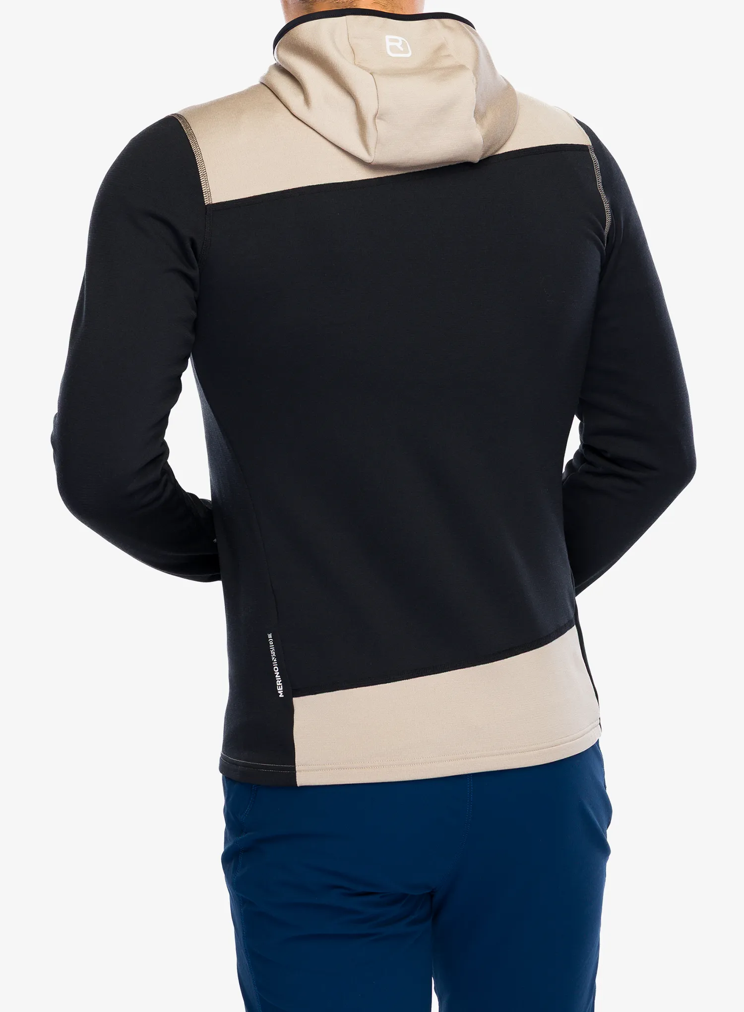 Majica s kapuljačom Ortovox Fleece Light Hoody - black raven/black raven