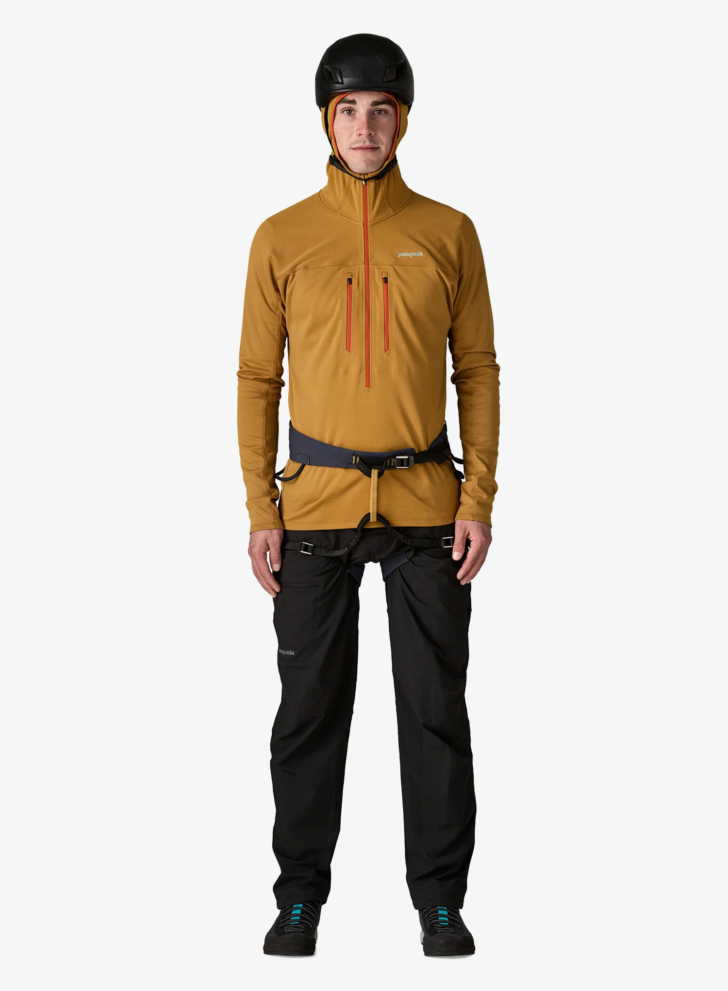 Majica s kapuljačom Patagonia R1 Ultralight Hoody - bobcat brown