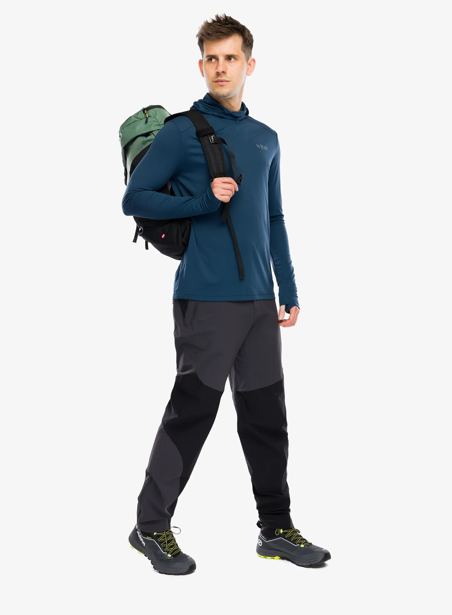 Majica s kapuljačom Rab Force Hoody - tempest blue