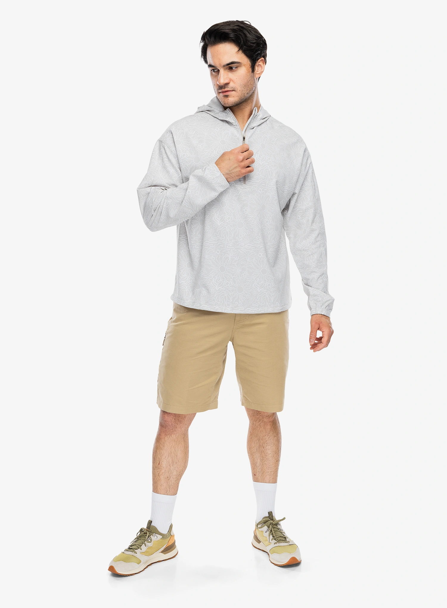 Majica s kapuljačom Royal Robbins Salathe Sun Hoodie L/S - soapstone solar pt