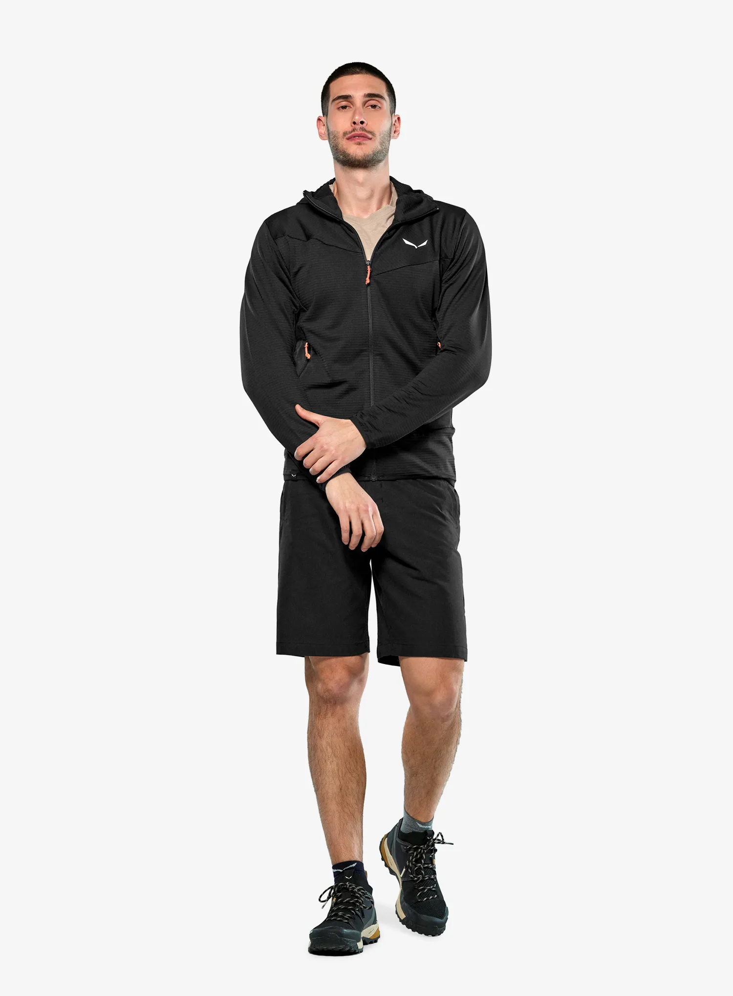 Majica s kapuljačom Salewa Puez Altavia PL HD Jacket - black out