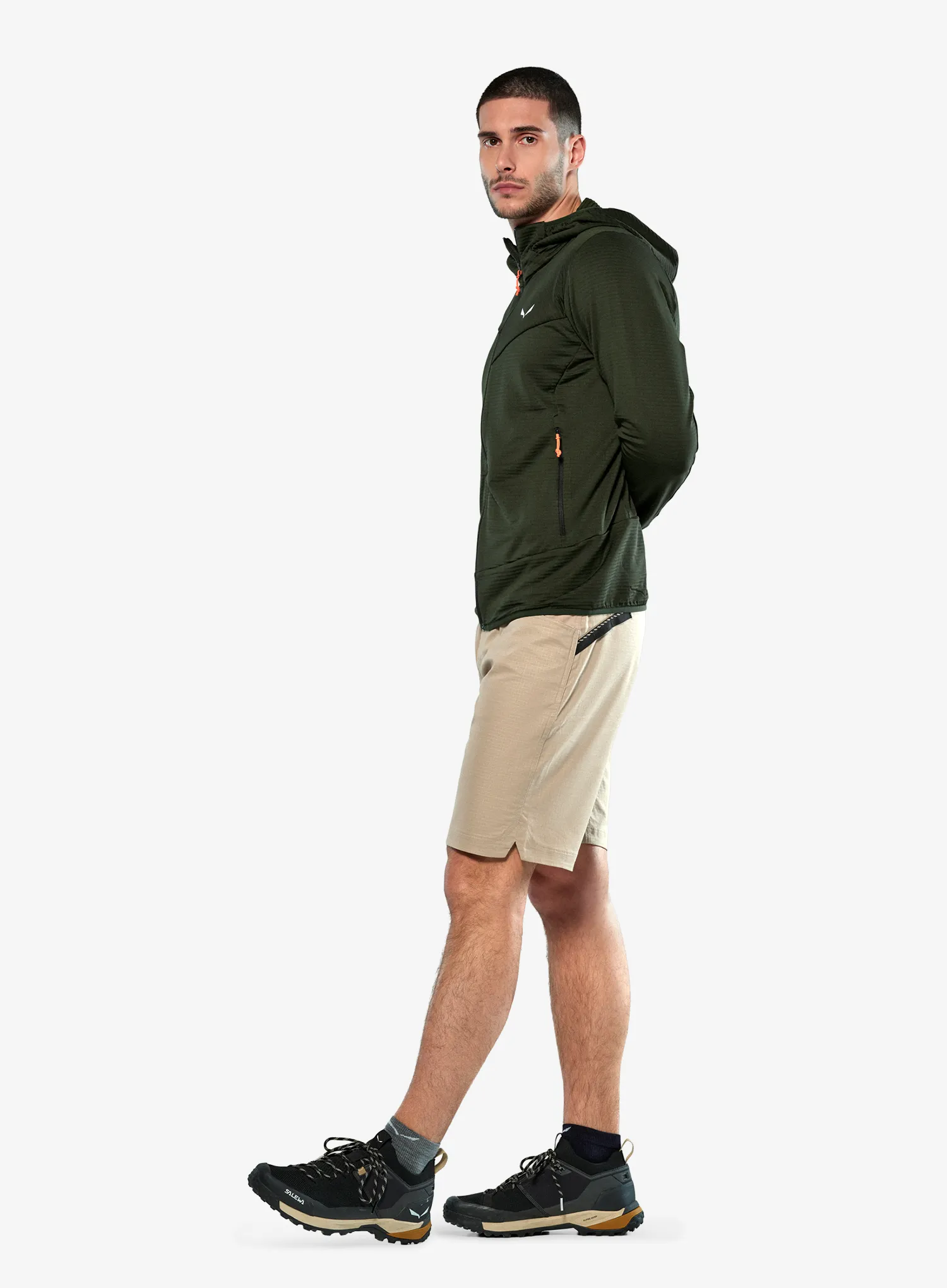 Majica s kapuljačom Salewa Puez Altavia PL HD Jacket - dark olive