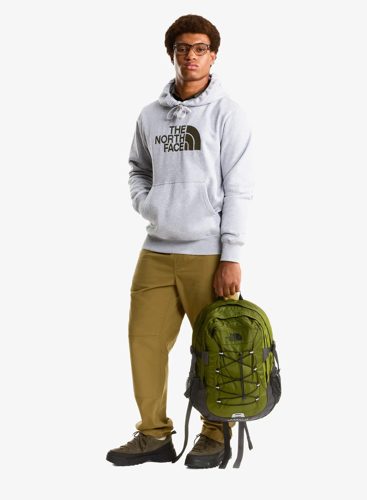 Majica s kapuljačom The North Face Drew Peak Pullover Hoodie - grey/taupe green