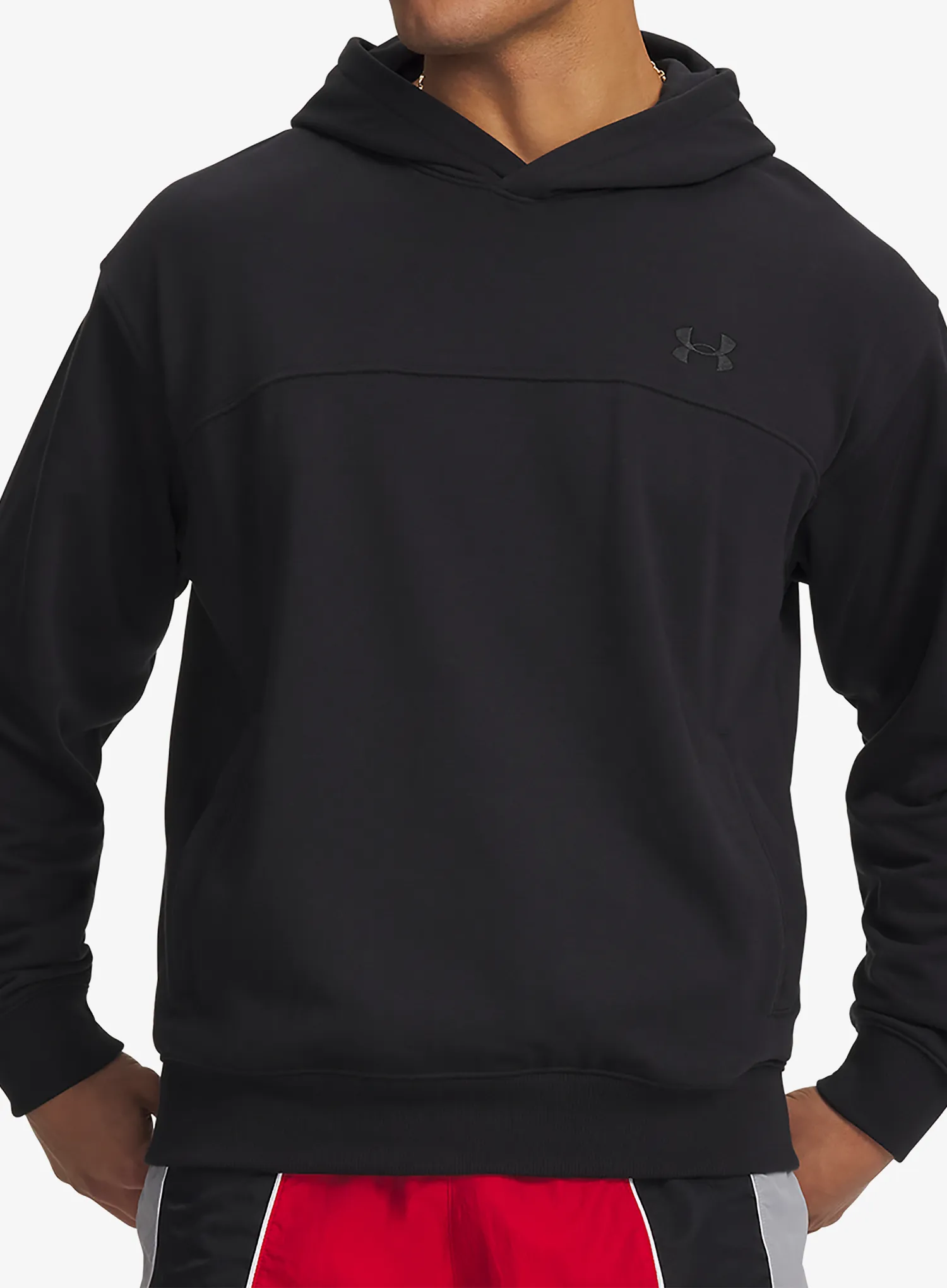 Majica s kapuljačom Under Armour Rival LW Hoodie - black/black