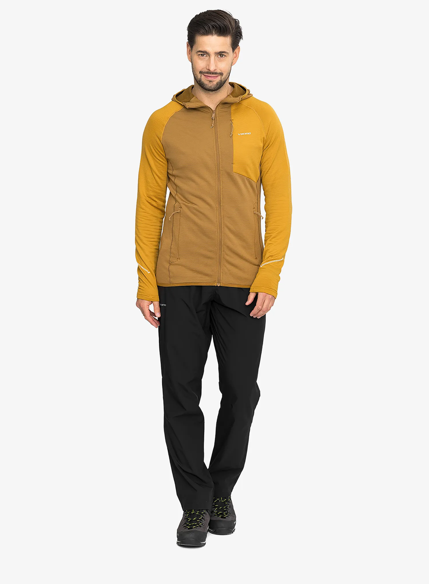 Majica s kapuljačom Viking Birger Hoodie - light brown/yellow