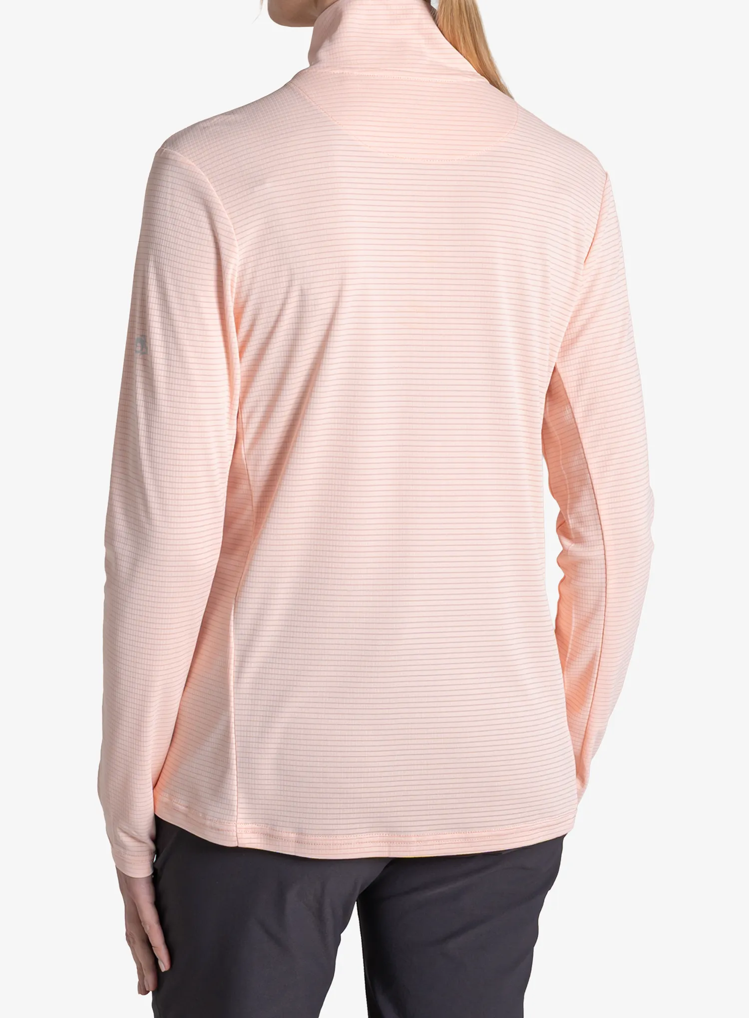 Ženska dukserica s 1/2 patentnim zatvaračem Craghoppers NosiLife SolarShield+ Half Zip Top - sherbert