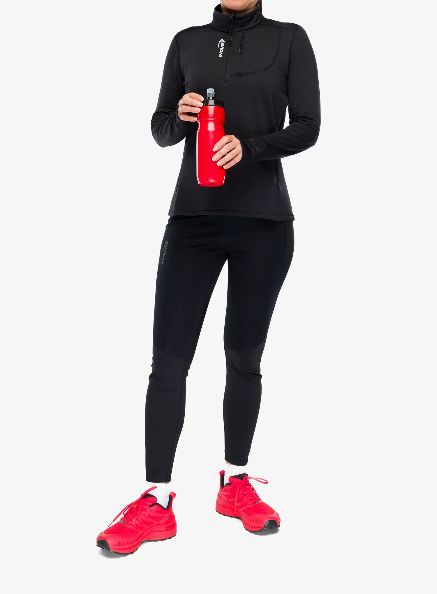 Ženska dukserica s 1/2 patentnim zatvaračem Inov-8 Adventure Mid Half Zip - black