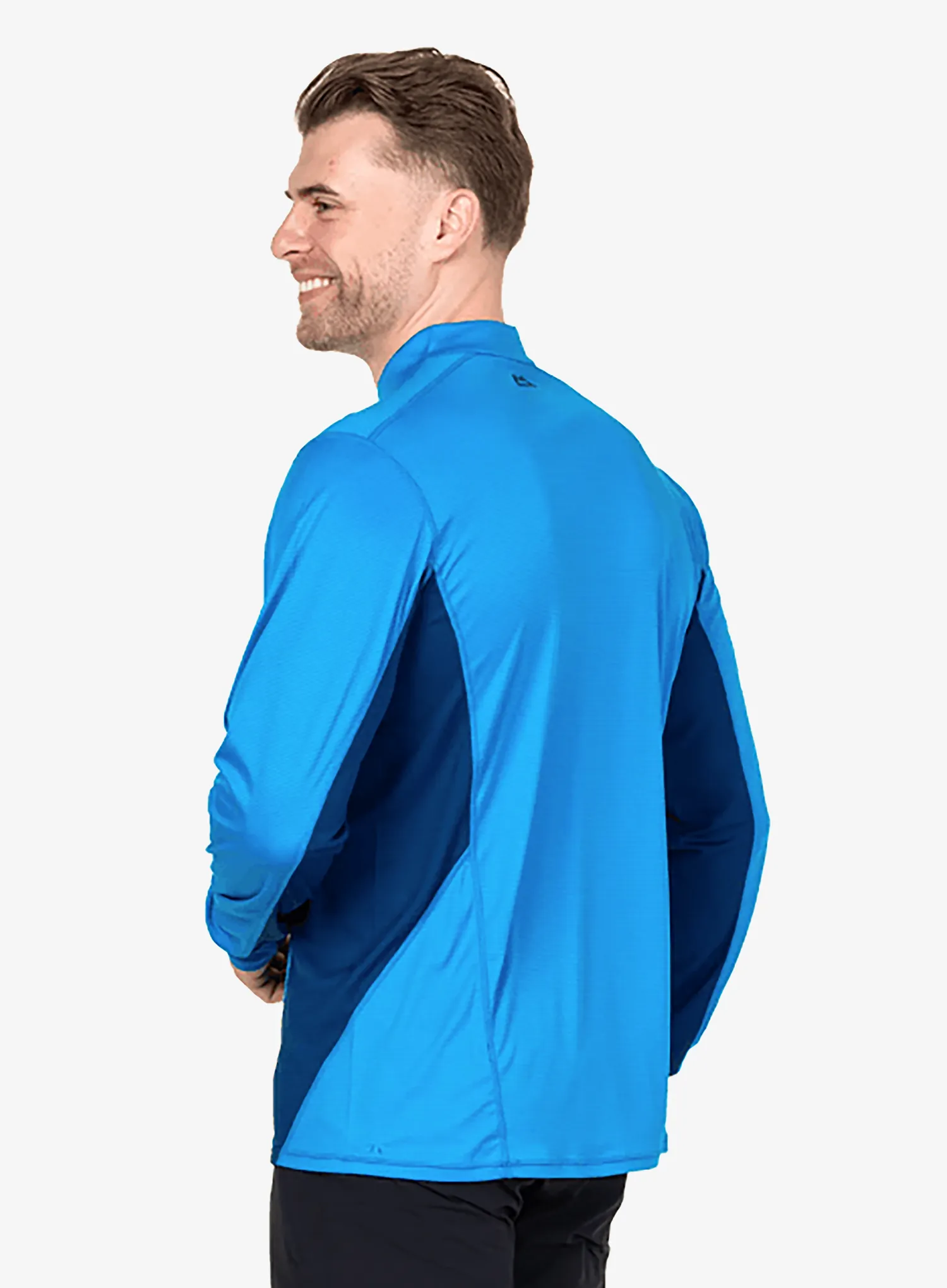Dukserica s 1/2 patentnim zatvaračem Mountain Equipment Ignis LS Zip-T -  atlantic/admiral