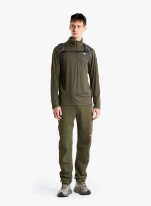 Dukserica s 1/2 patentnim zatvaračem The North Face 24/7 1/4 Zip Tee - new taupe green