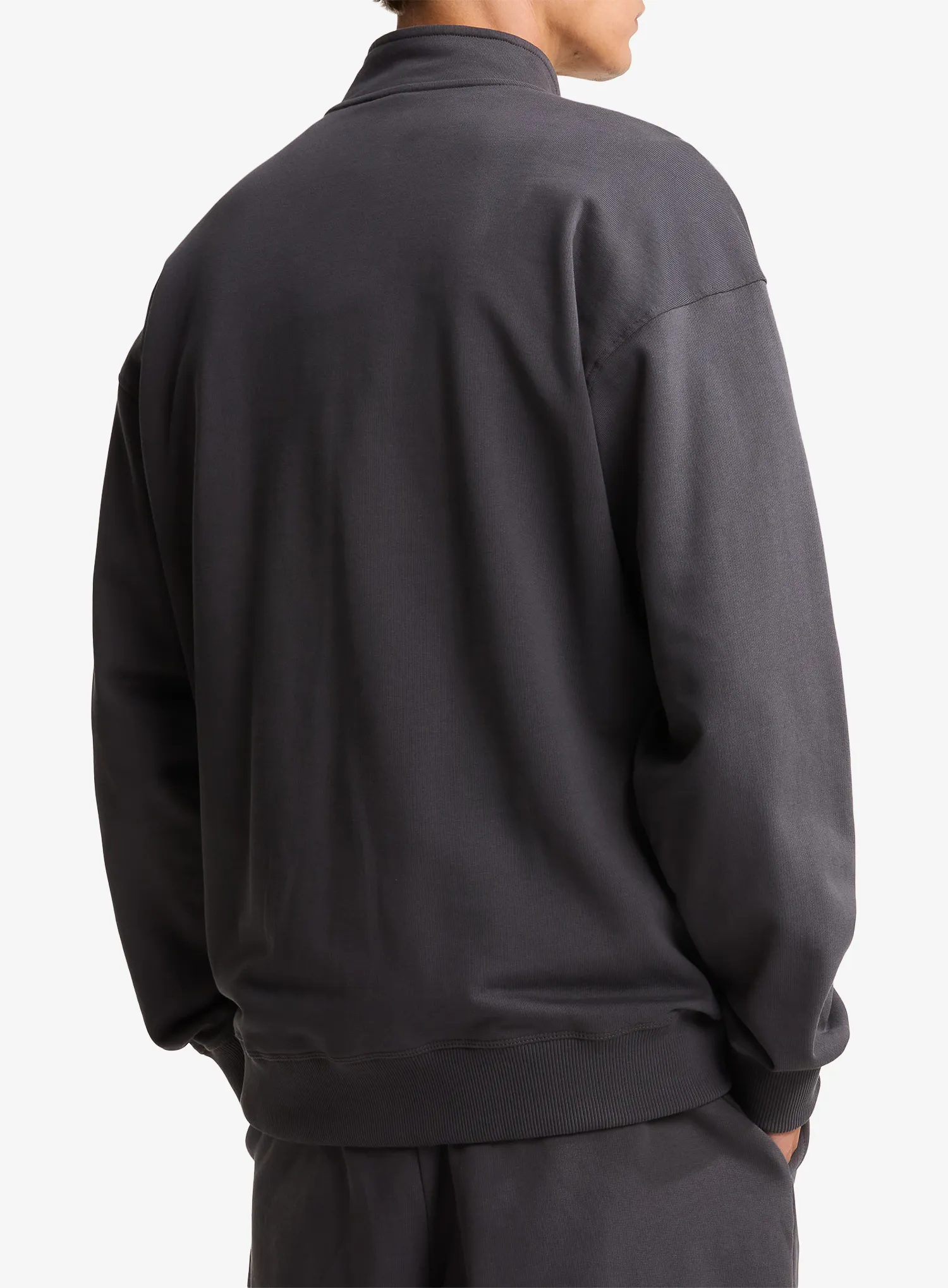 Dukserica s 1/2 patentnim zatvaračem The North Face Essential Light Relaxed 1/4 Zip Crew - anthracite grey