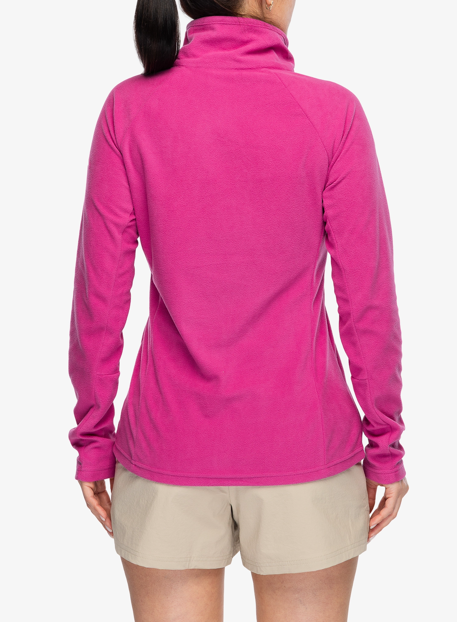 Ženska dukserica s patentnim zatvaračem Columbia Glacial IV 1/2 Zip - fuchsia
