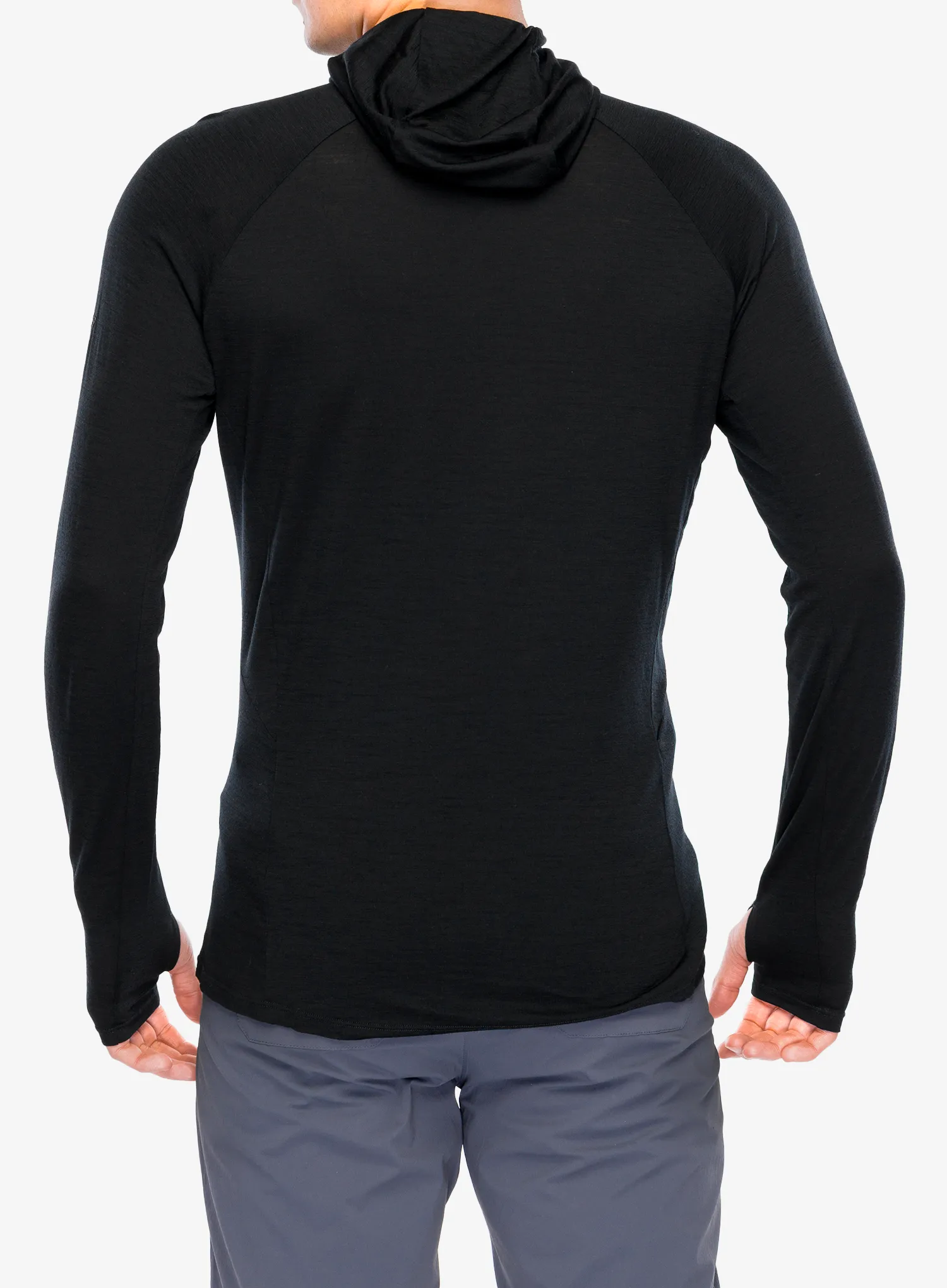 Dukserica s patentnim zatvaračem Inov-8 Merino Hoodie HZ - black