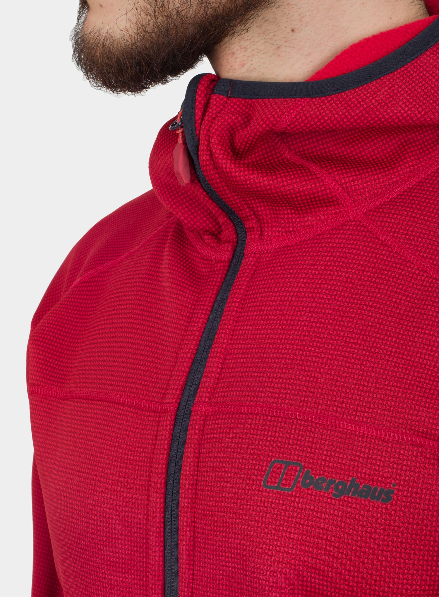 Jakna od flisa Berghaus Pravitale MTN 2.0 Hooded Jacket - red/red