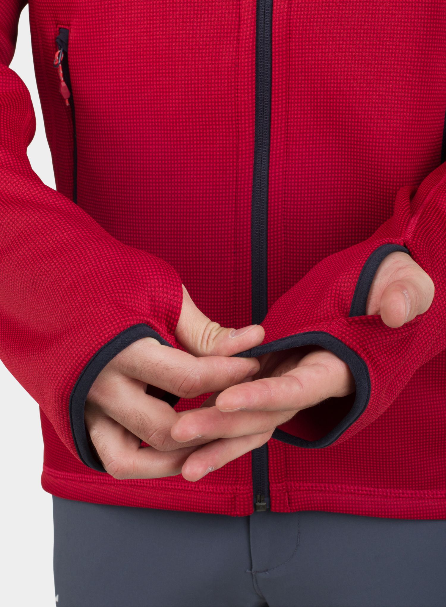 Jakna od flisa Berghaus Pravitale MTN 2.0 Hooded Jacket - red/red