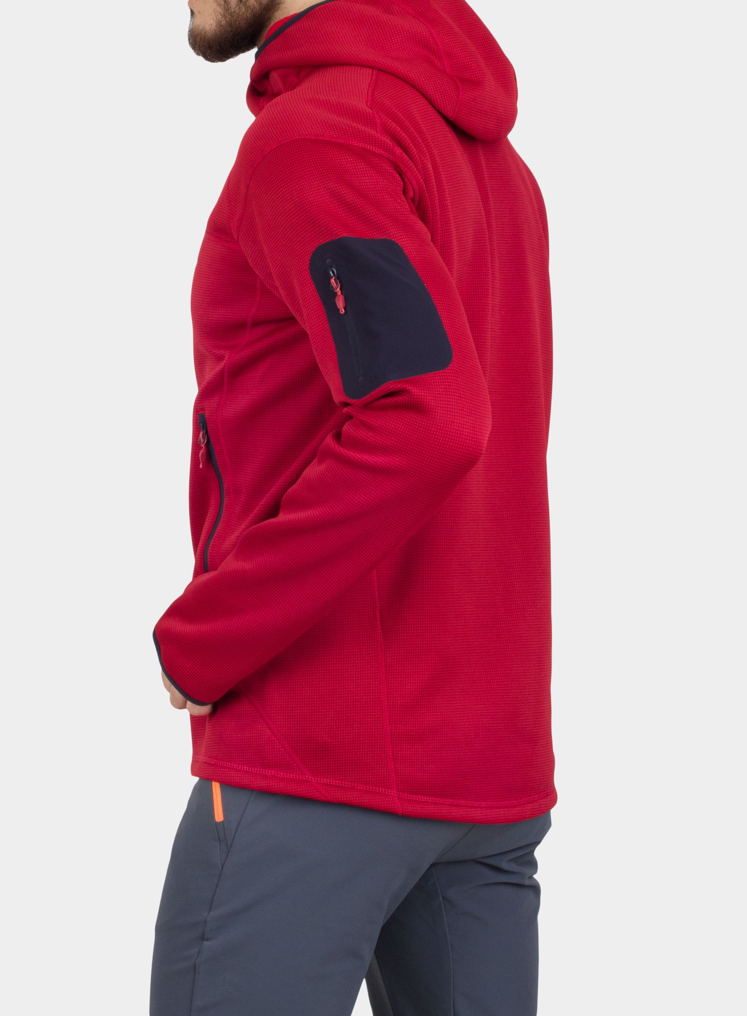 Jakna od flisa Berghaus Pravitale MTN 2.0 Hooded Jacket - red/red