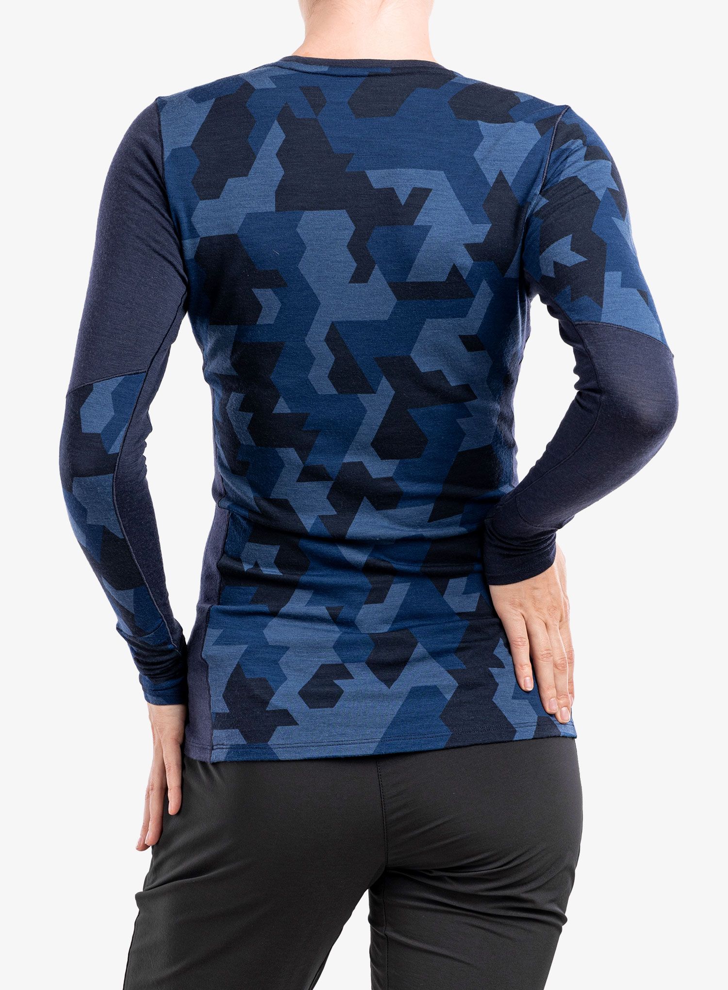Ženska dukserica Salewa Cristallo Warm Amr L/S Tee - navy blazer