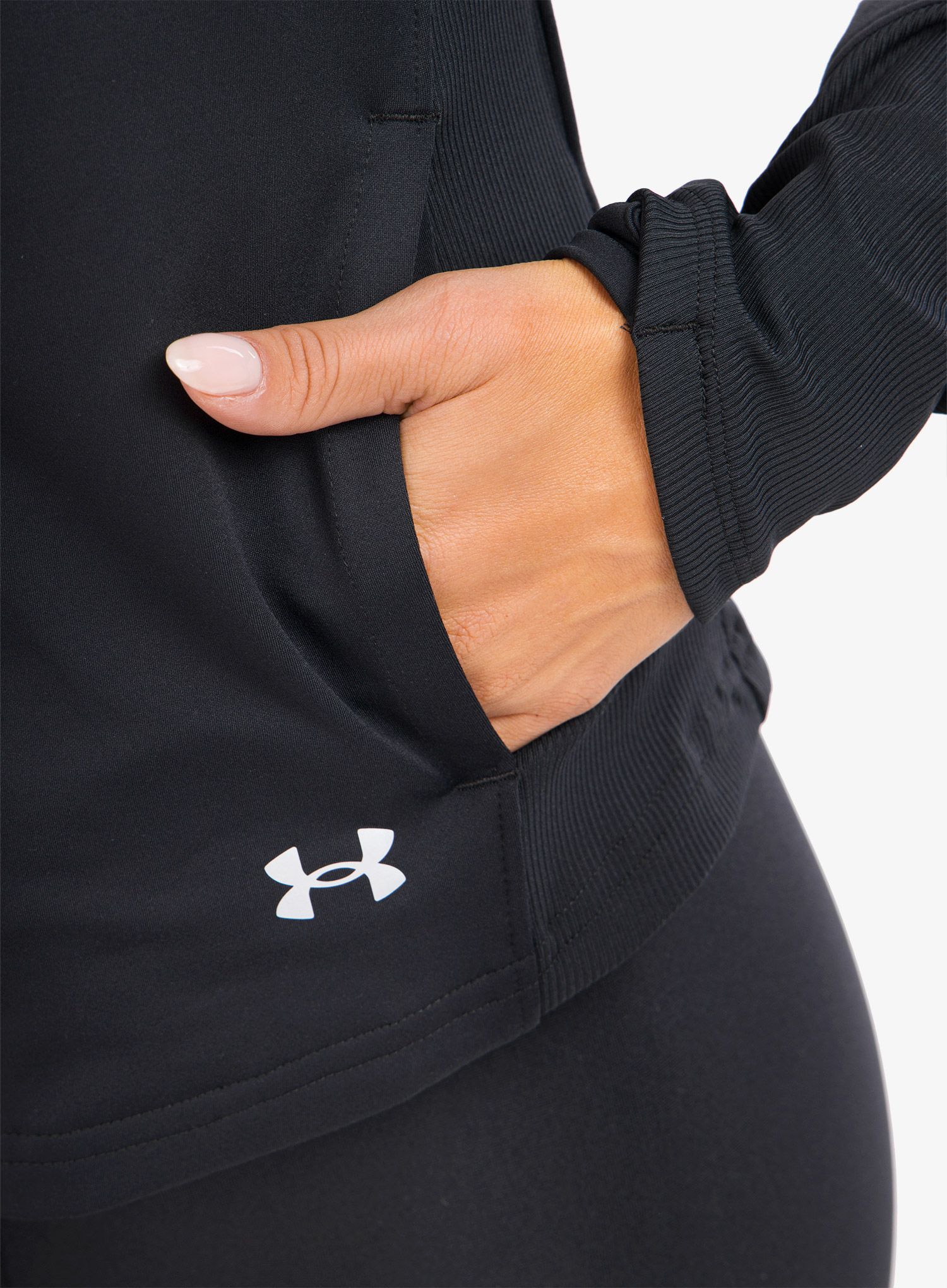 Ženska dukserica Under Armour Meridian Jacket - black/metallic silver