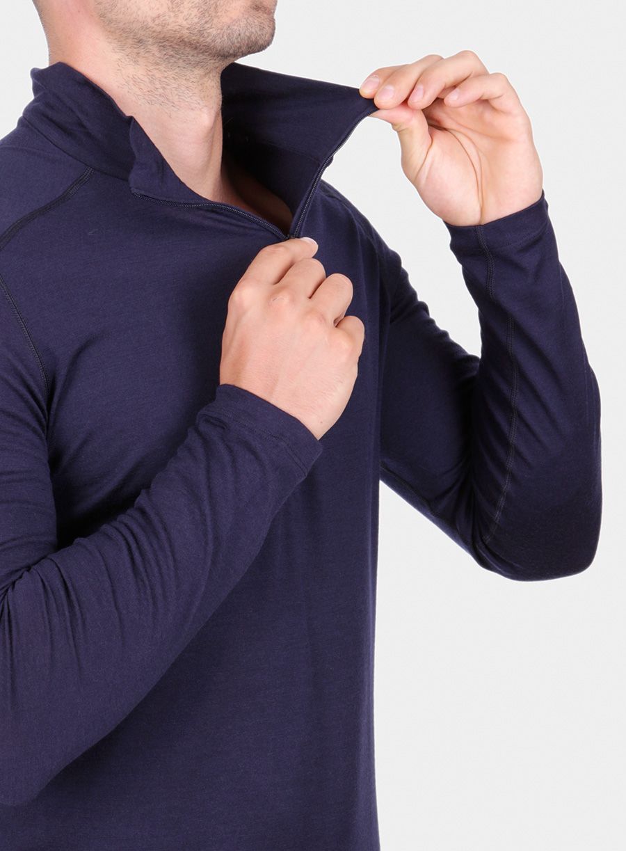 Termoaktivna dukserica Icebreaker 200 Oasis L/S Half Zip - midnight navy