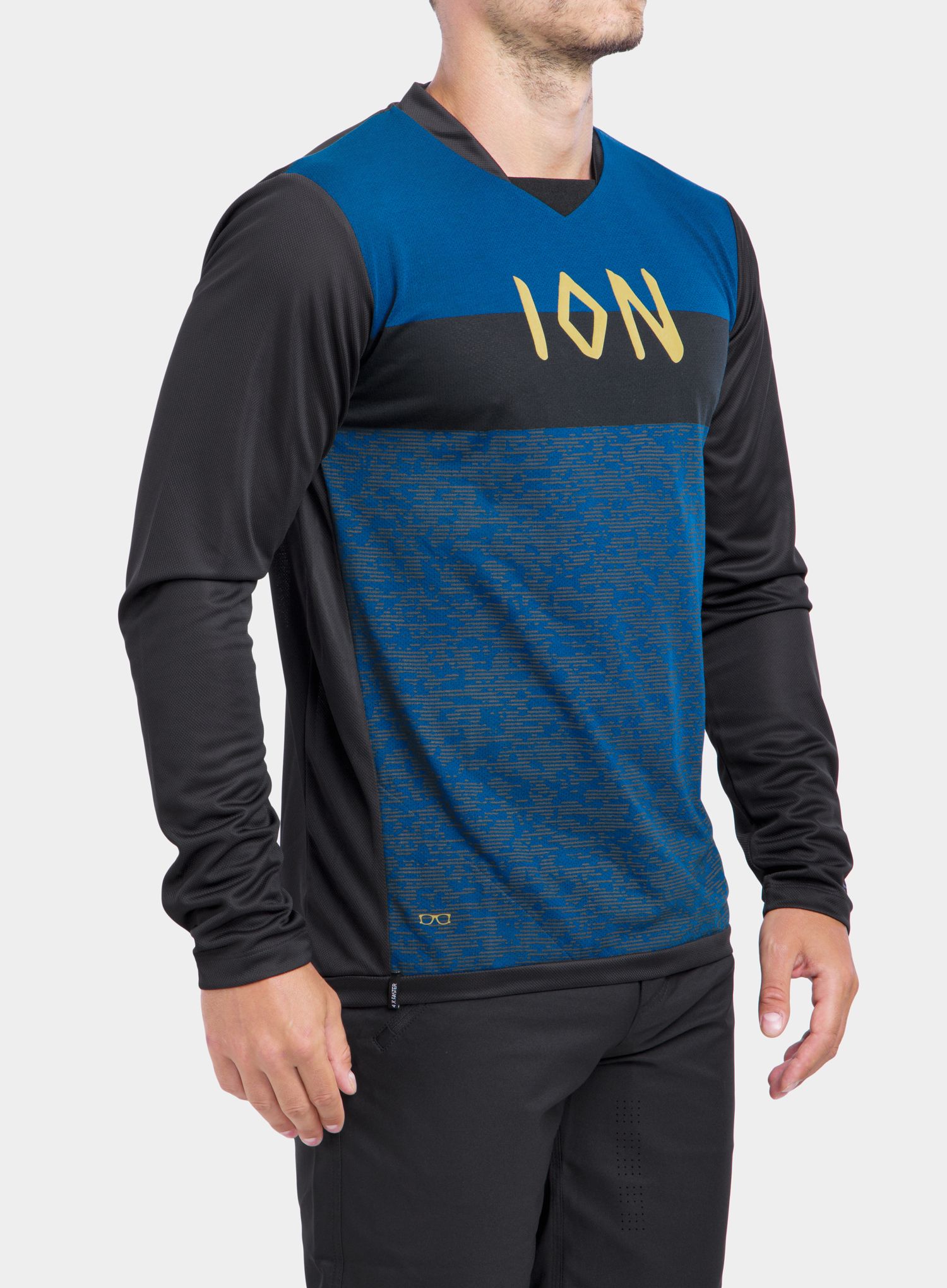 Biciklistička dukserica ION LS Scrub AMP - ocean blue