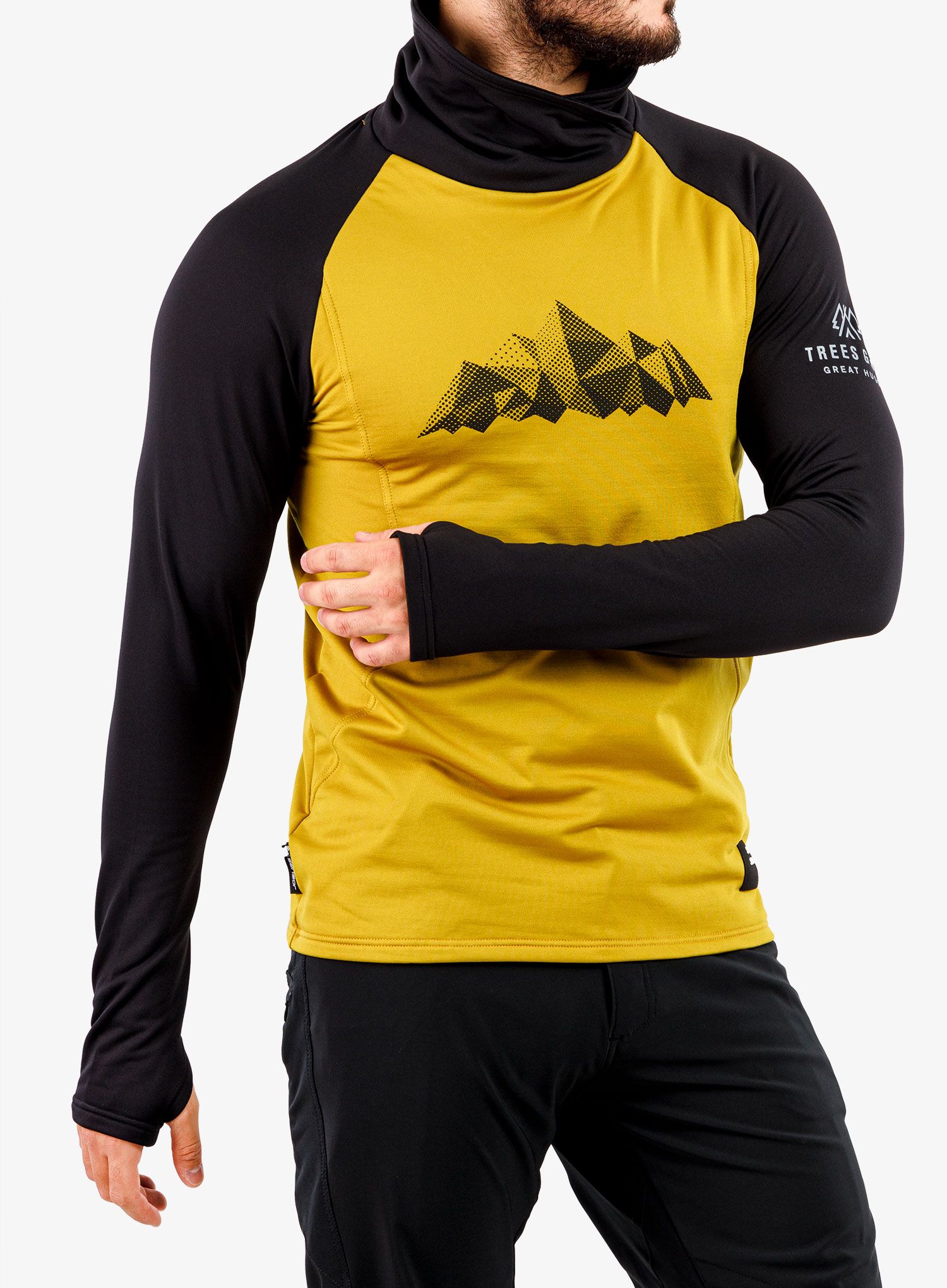 Dukserica Sensor Coolmax Thermo - mustard/black