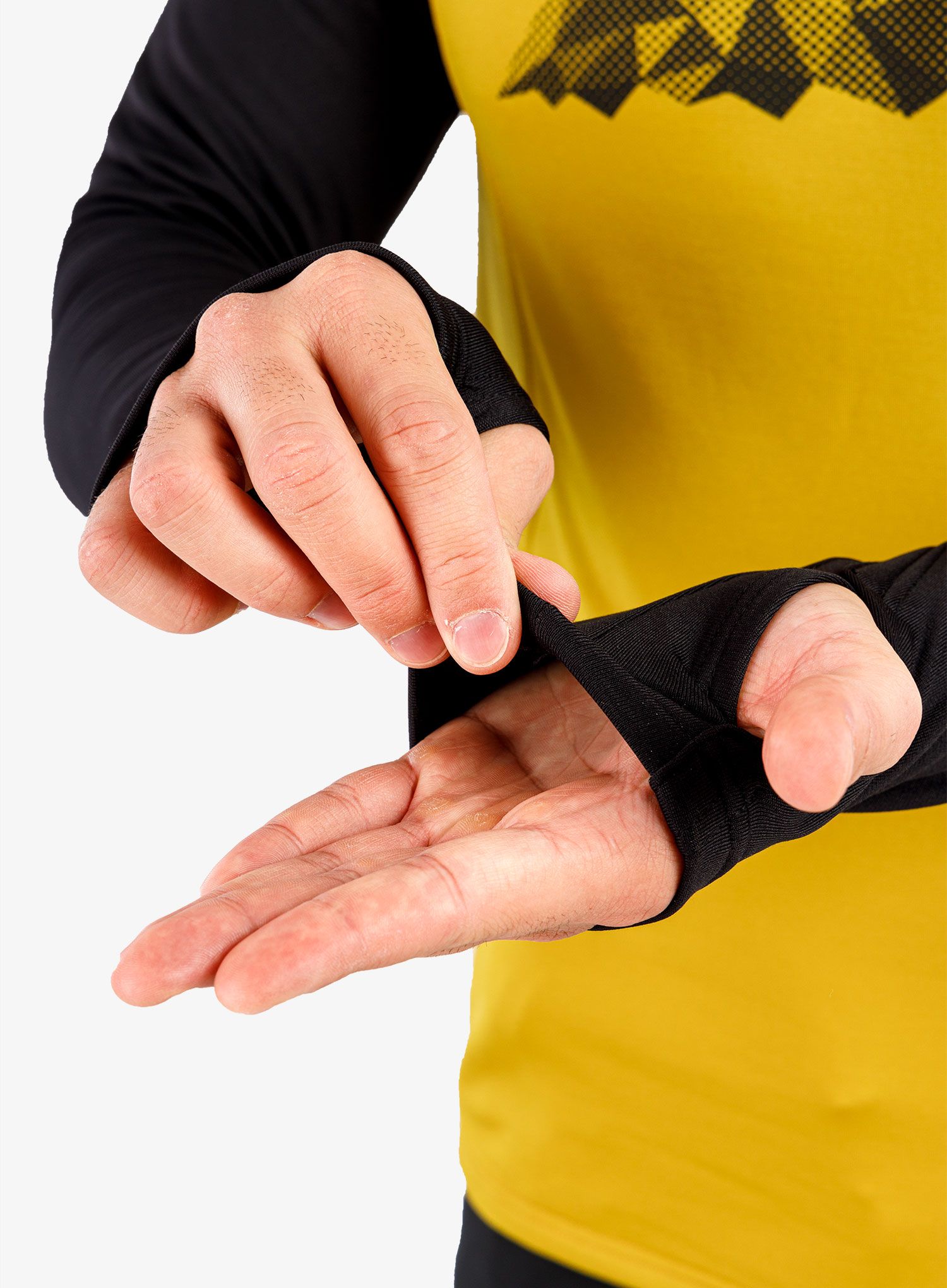 Dukserica Sensor Coolmax Thermo - mustard/black