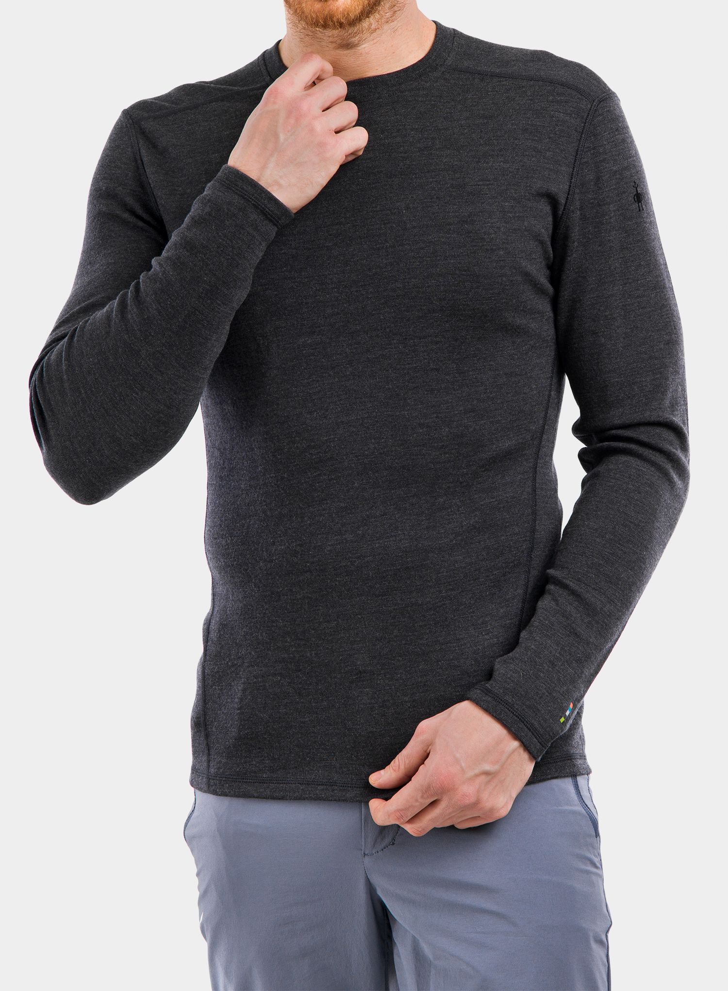 Dukserica SmartWool Merino 250 Baselayer Crew Boxed - charcoal heather