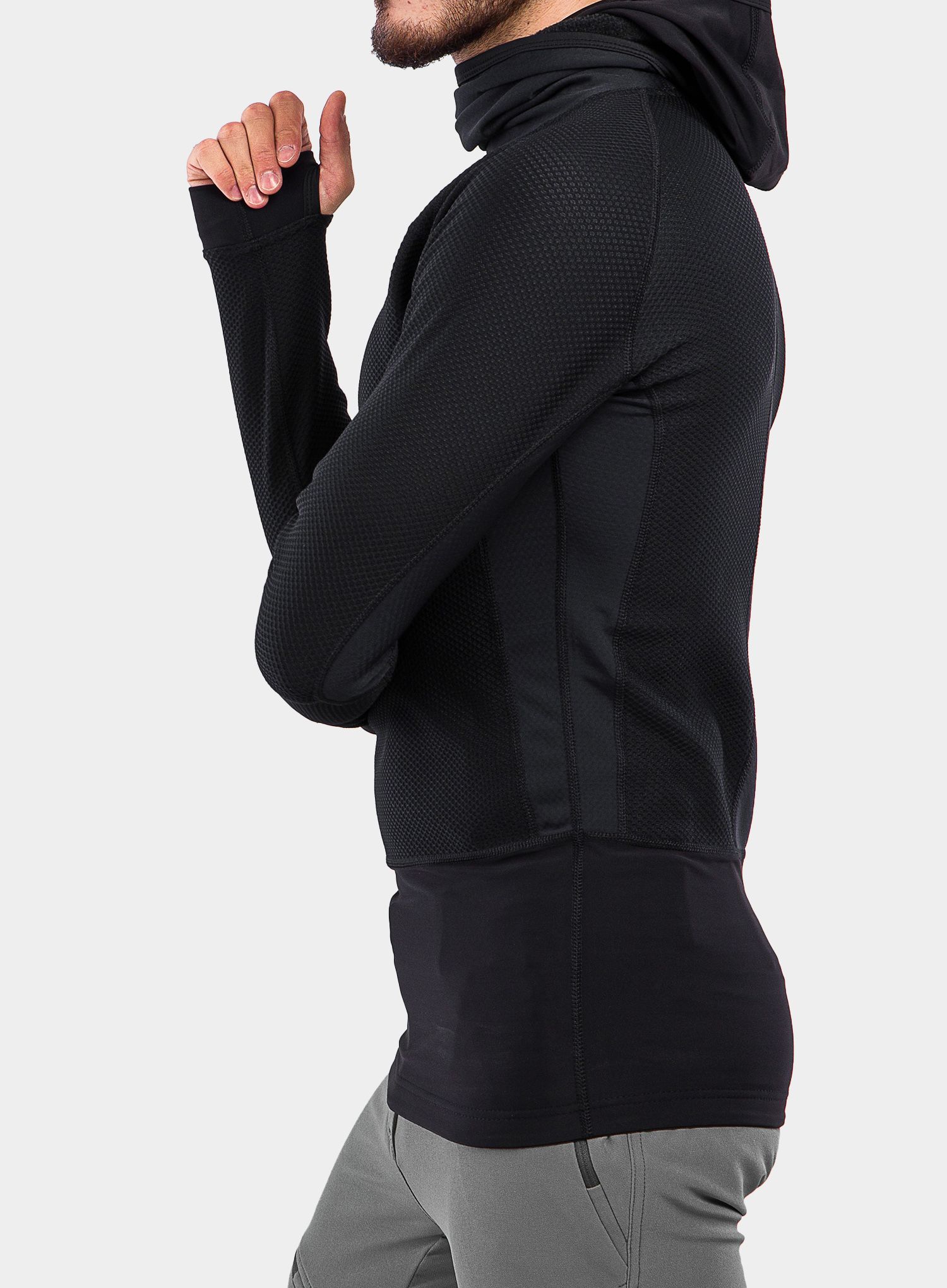 Termoaktivna dukserica Majesty Heatshield - black