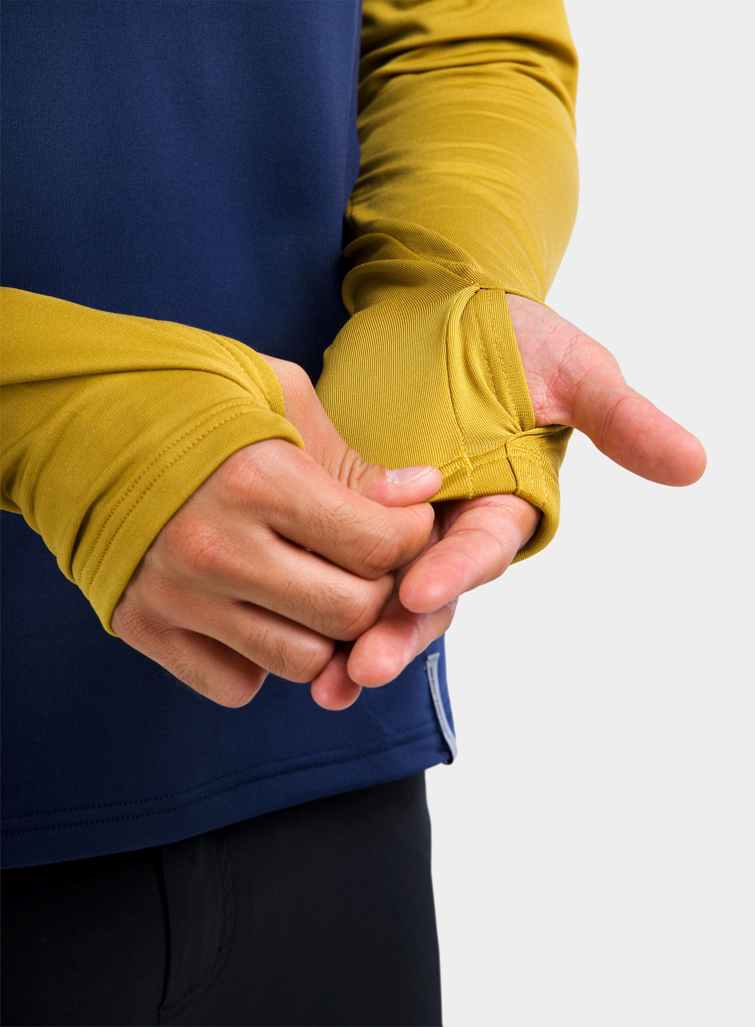 Dukserica Sensor Thermo Sweatshirt - deep blue/mustard