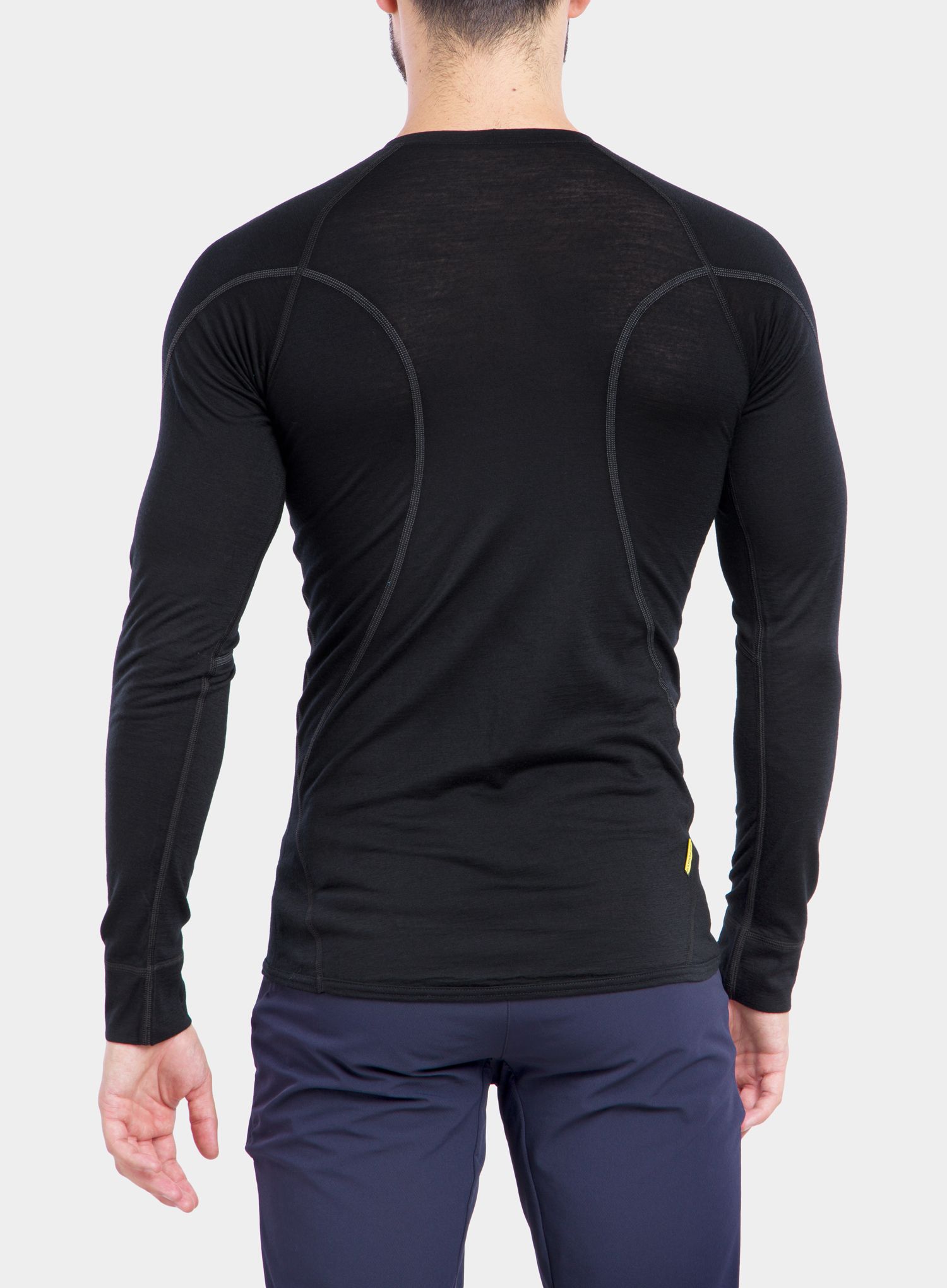 Termoaktivna dukserica Sensor Merino Active Tee L/S - black