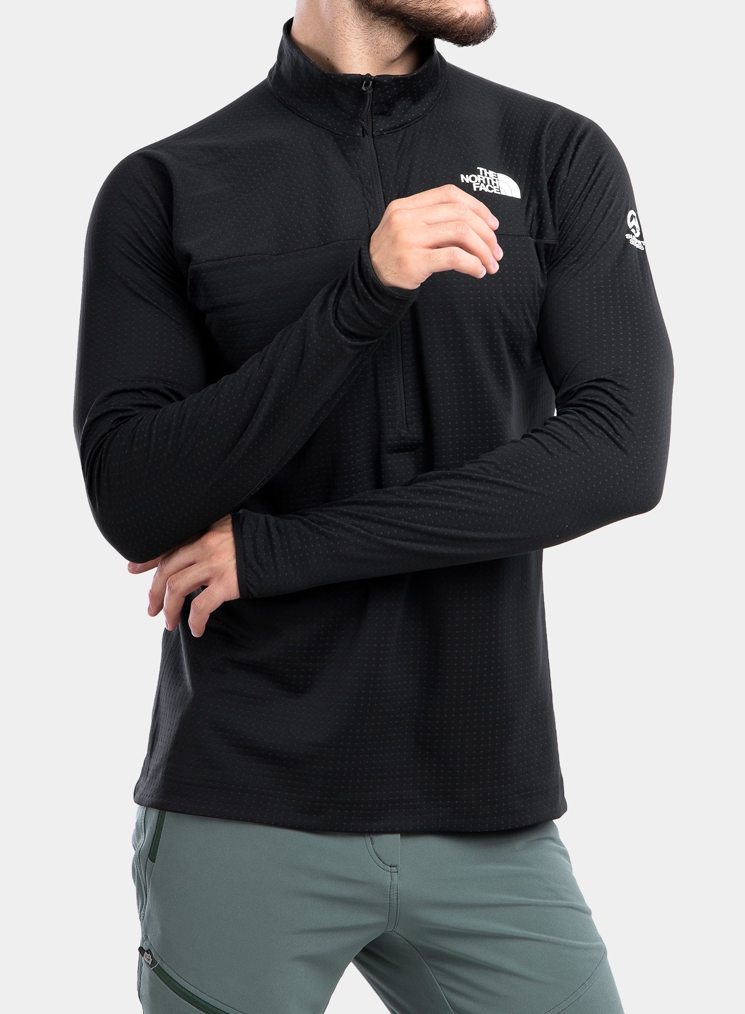 Dukserica The North Face Summit Dot Fleece 1/2 Zip - black