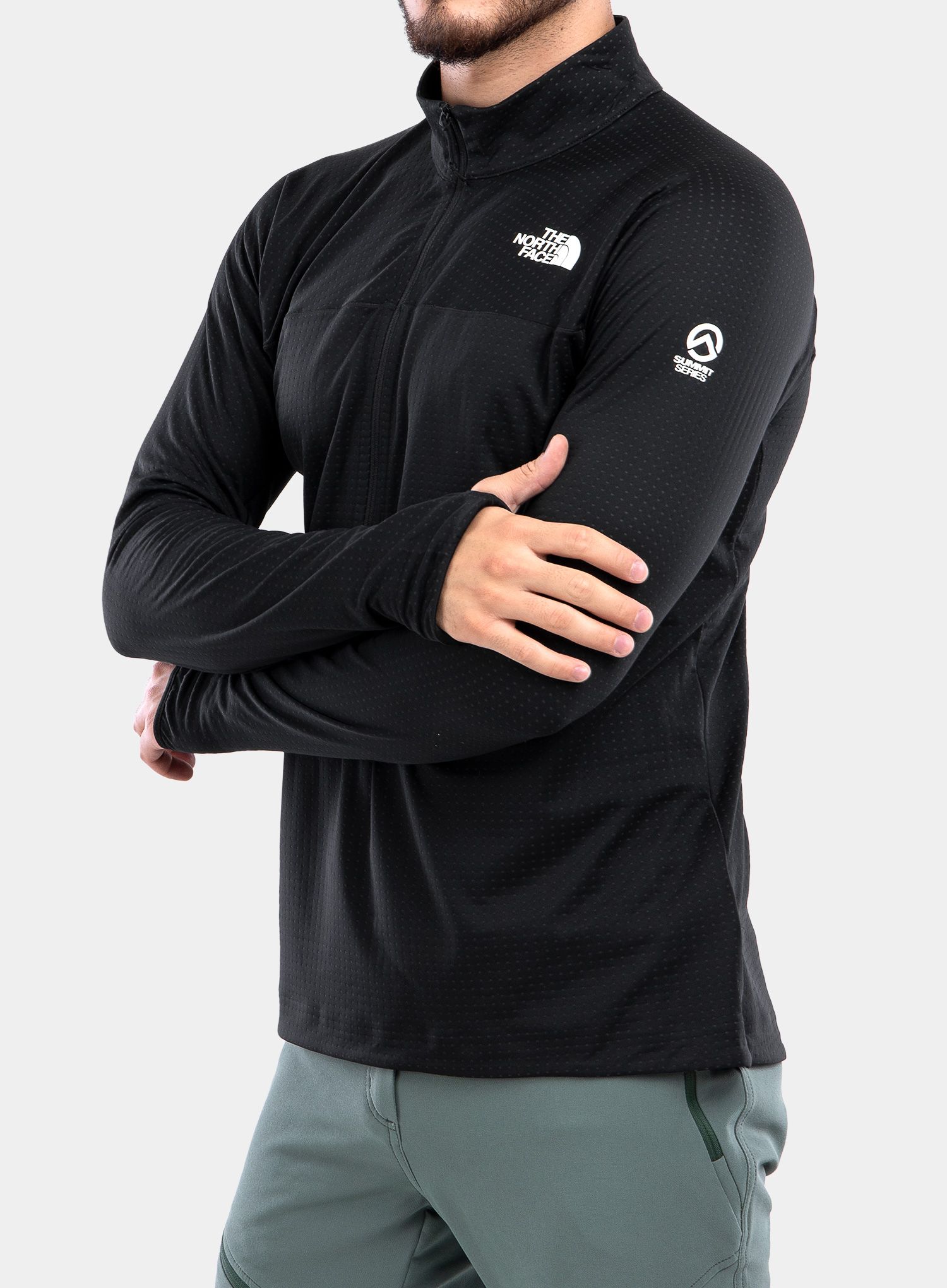 Dukserica The North Face Summit Dot Fleece 1/2 Zip - black