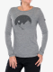 Ženska bluza dugih rukava Super.natural Gondola Ls - cash.grey mel/various