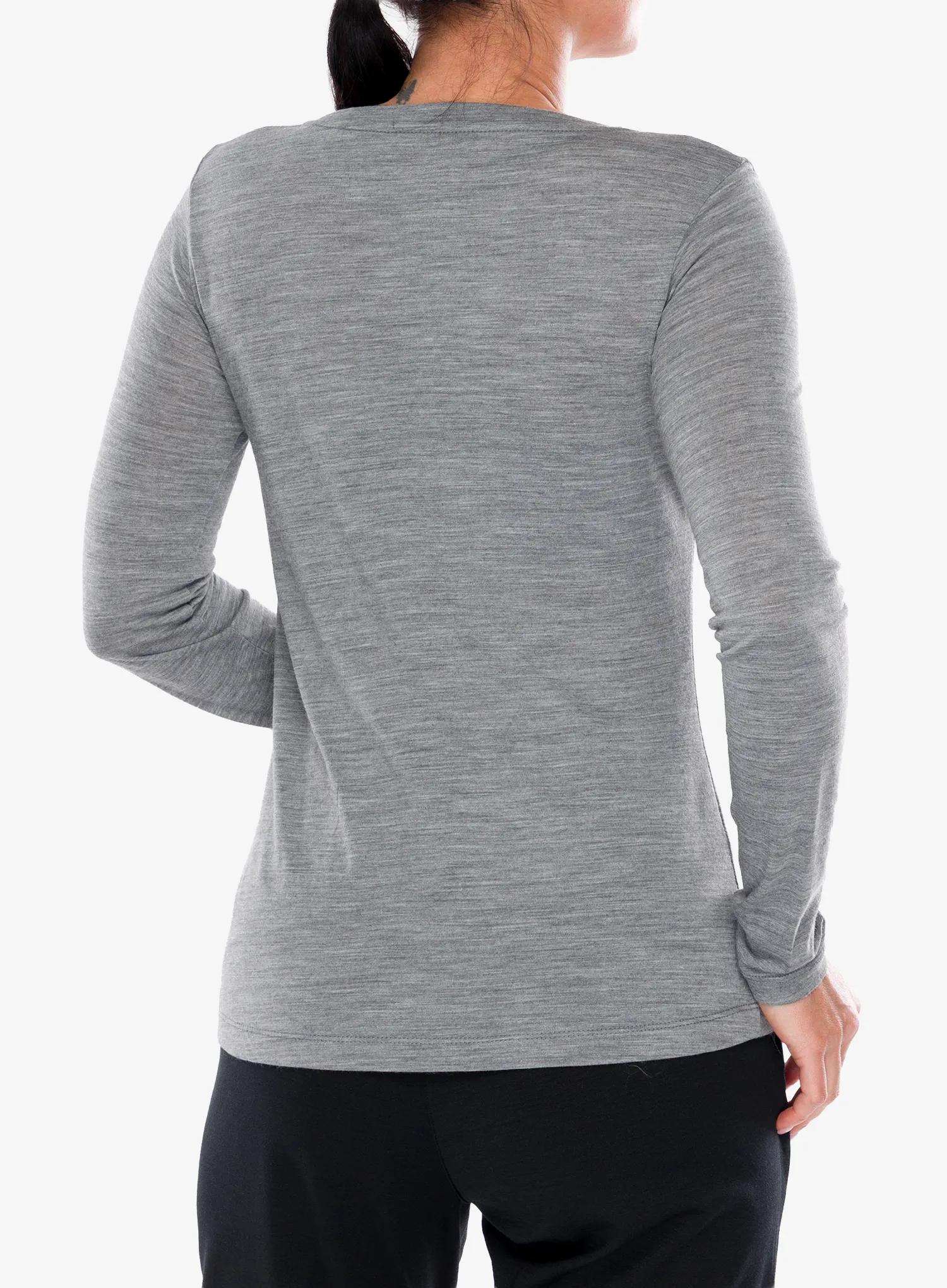 Ženska bluza dugih rukava Super.natural Gondola Ls - cash.grey mel/various