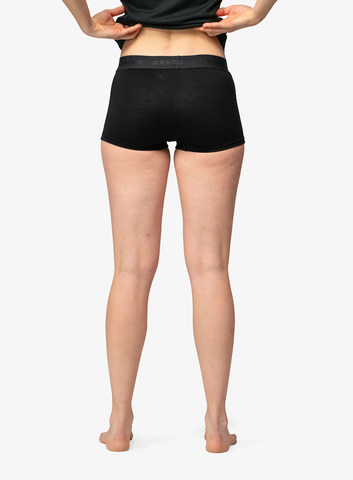 Ženske termoaktivne bokserice Devold Breeze Merino 150 Hipster - black