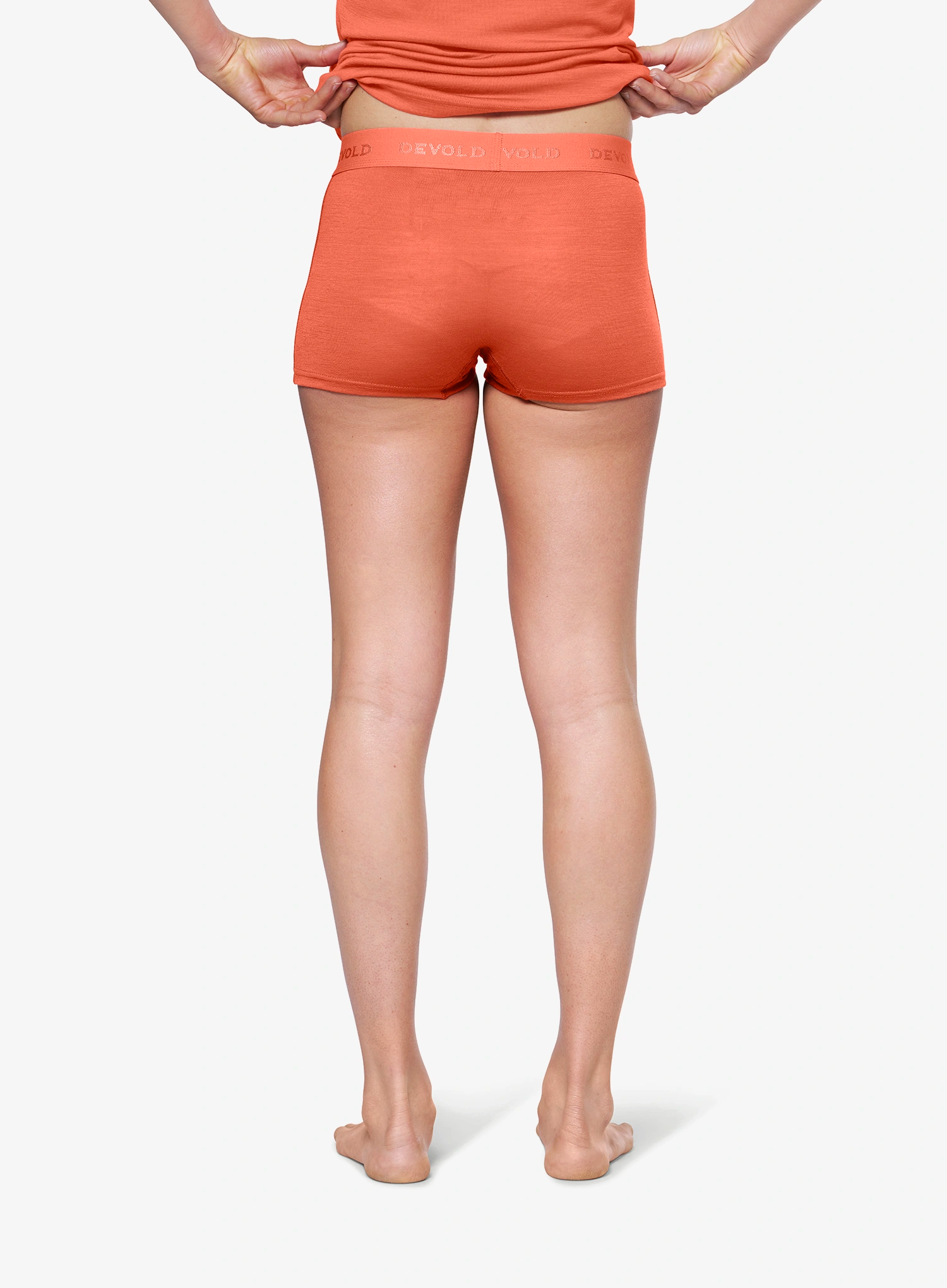 Ženske termoaktivne bokserice Devold Breeze Merino 150 Hipster - coral