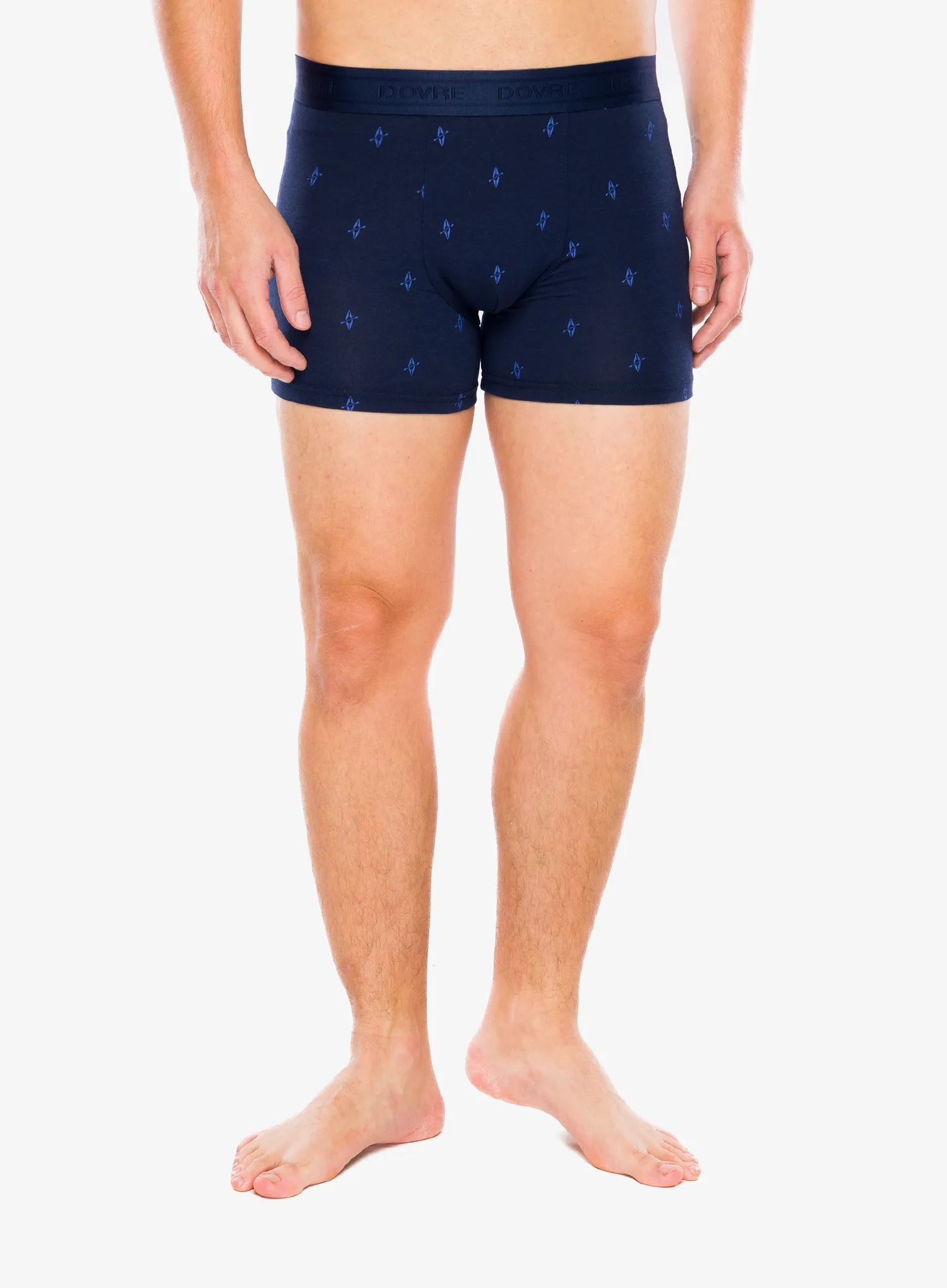 Termoaktivne bokserice Dovre Tights 3-Pack Bamboo - navy/print