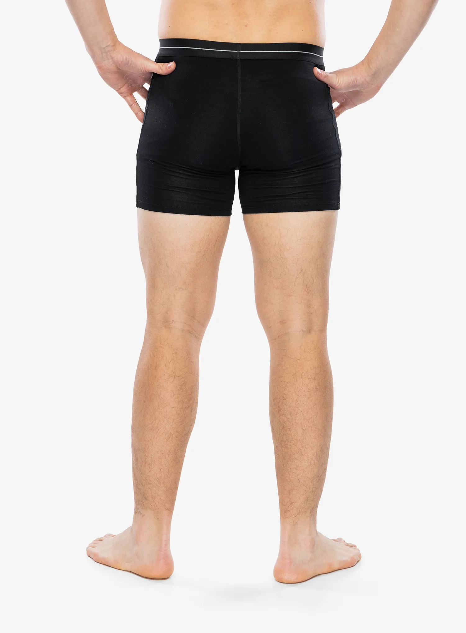 Termoaktivne bokserice Icebreaker Anatomica Boxers wFly - black