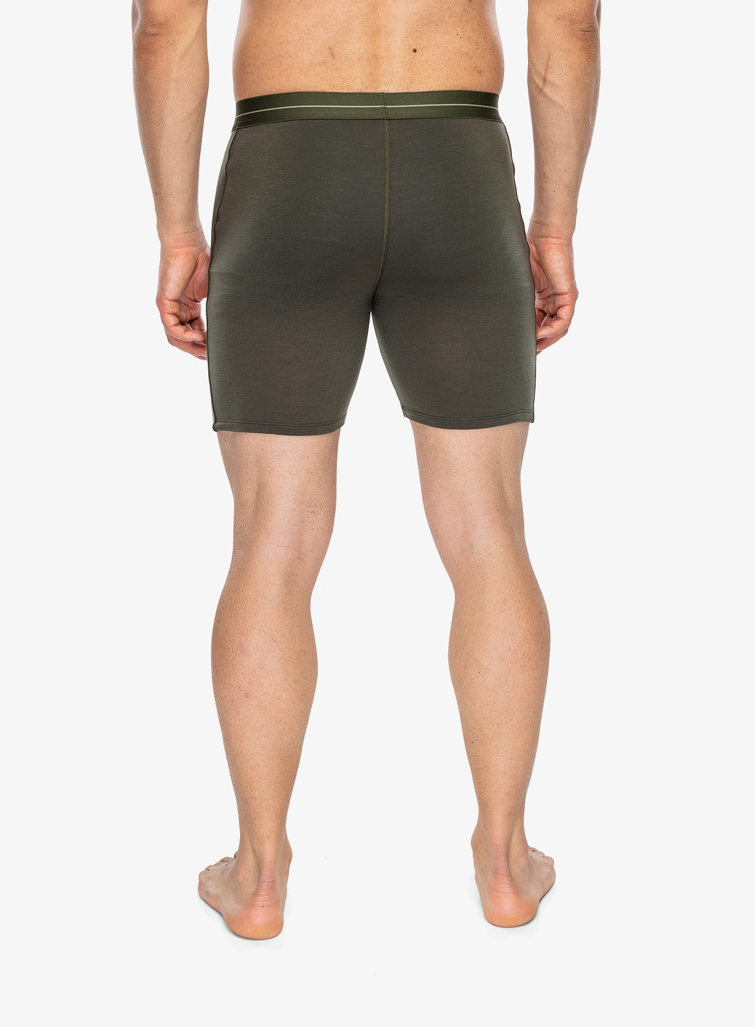 Termoaktivne bokserice Icebreaker Anatomica Long Boxers - dk loden