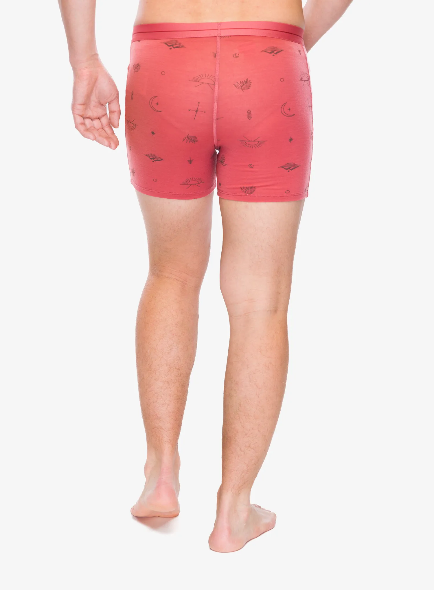 Termoaktivne bokserice Icebreaker Merino 150 Anatomica Boxers Explore More - plume/aop